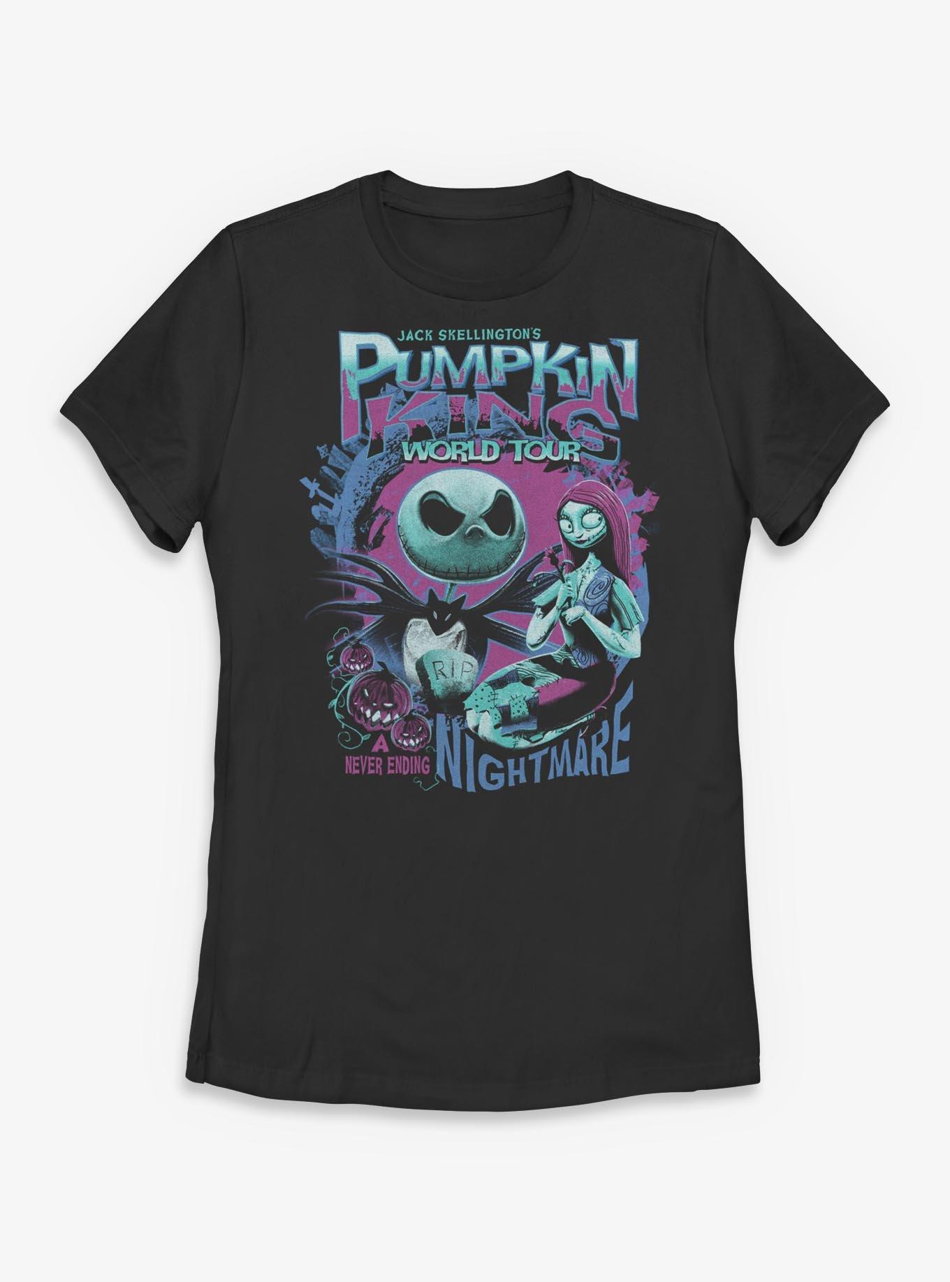 Disney The Nightmare Before Christmas Pumpkin King World Tour Womens T-Shirt, , hi-res