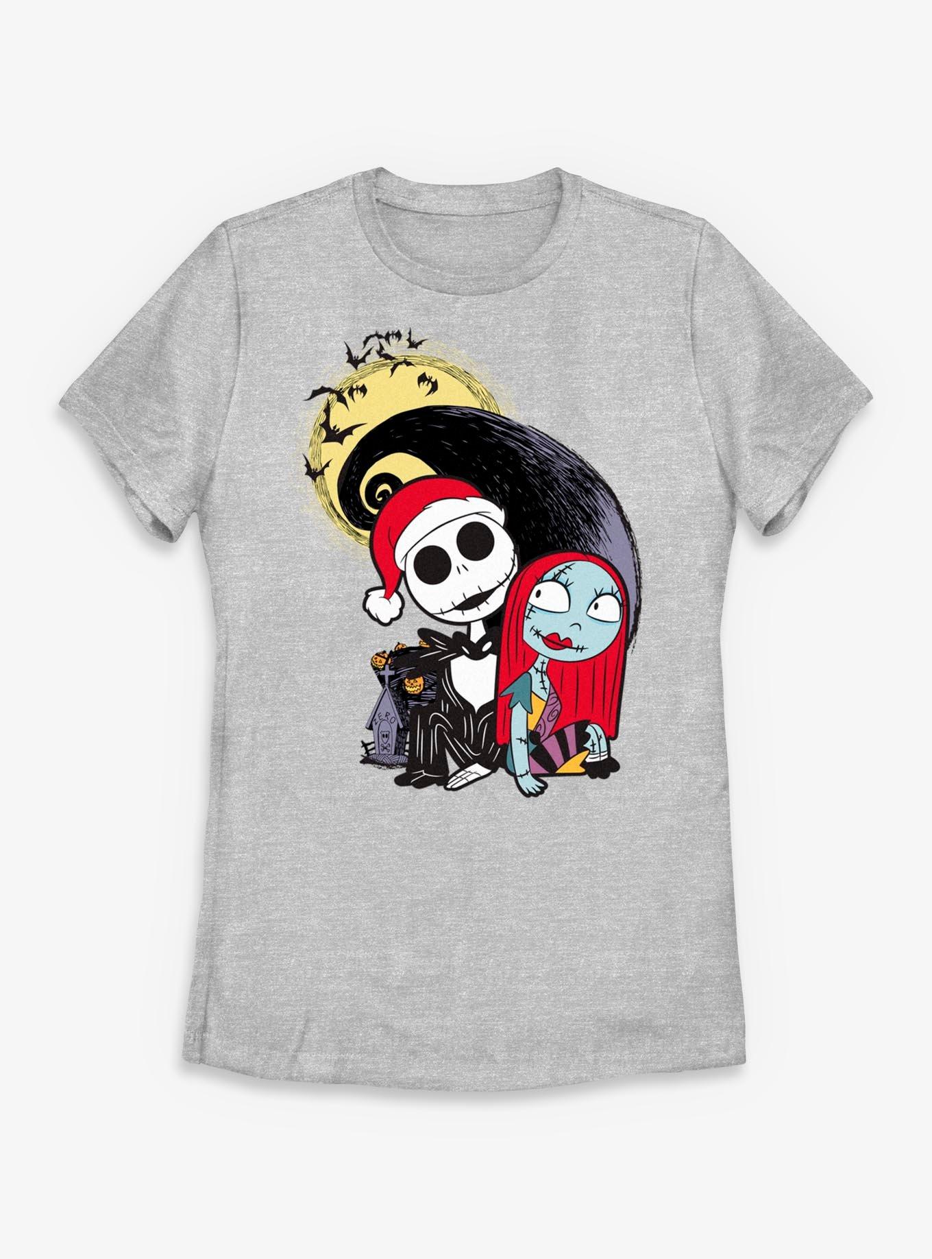 Disney The Nightmare Before Christmas Jack And Sally   Womens T-Shirt, , hi-res