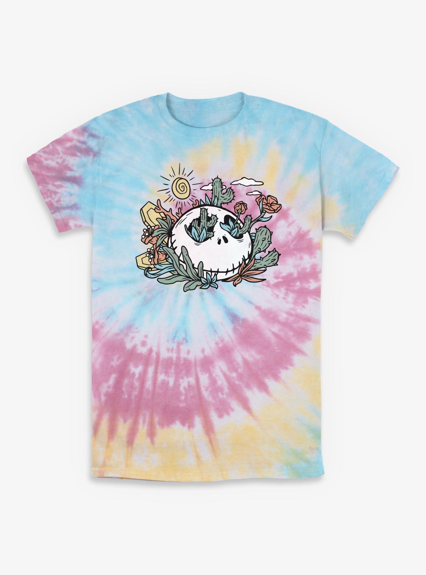 Disney The Nightmare Before Christmas Jack Flowers Tie-Dye T-Shirt, , hi-res
