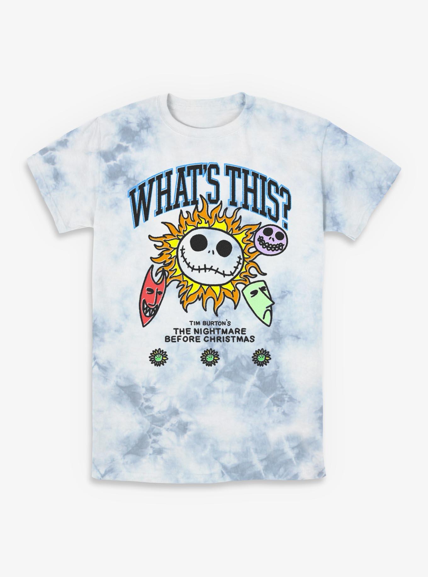 Disney The Nightmare Before Christmas What Is This Tie-Dye T-Shirt, WHITEBLUE, hi-res