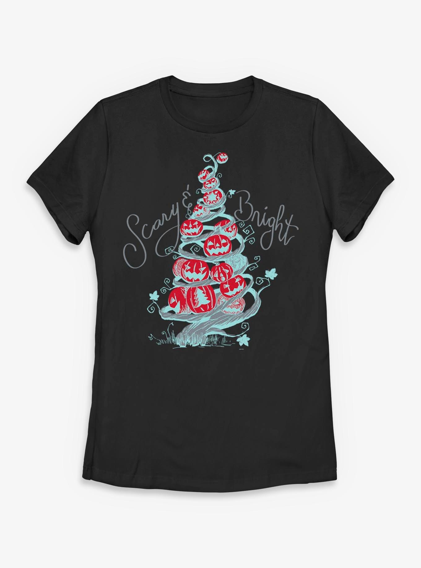 Disney The Nightmare Before Christmas Scary Bright Tree Womens T-Shirt, , hi-res