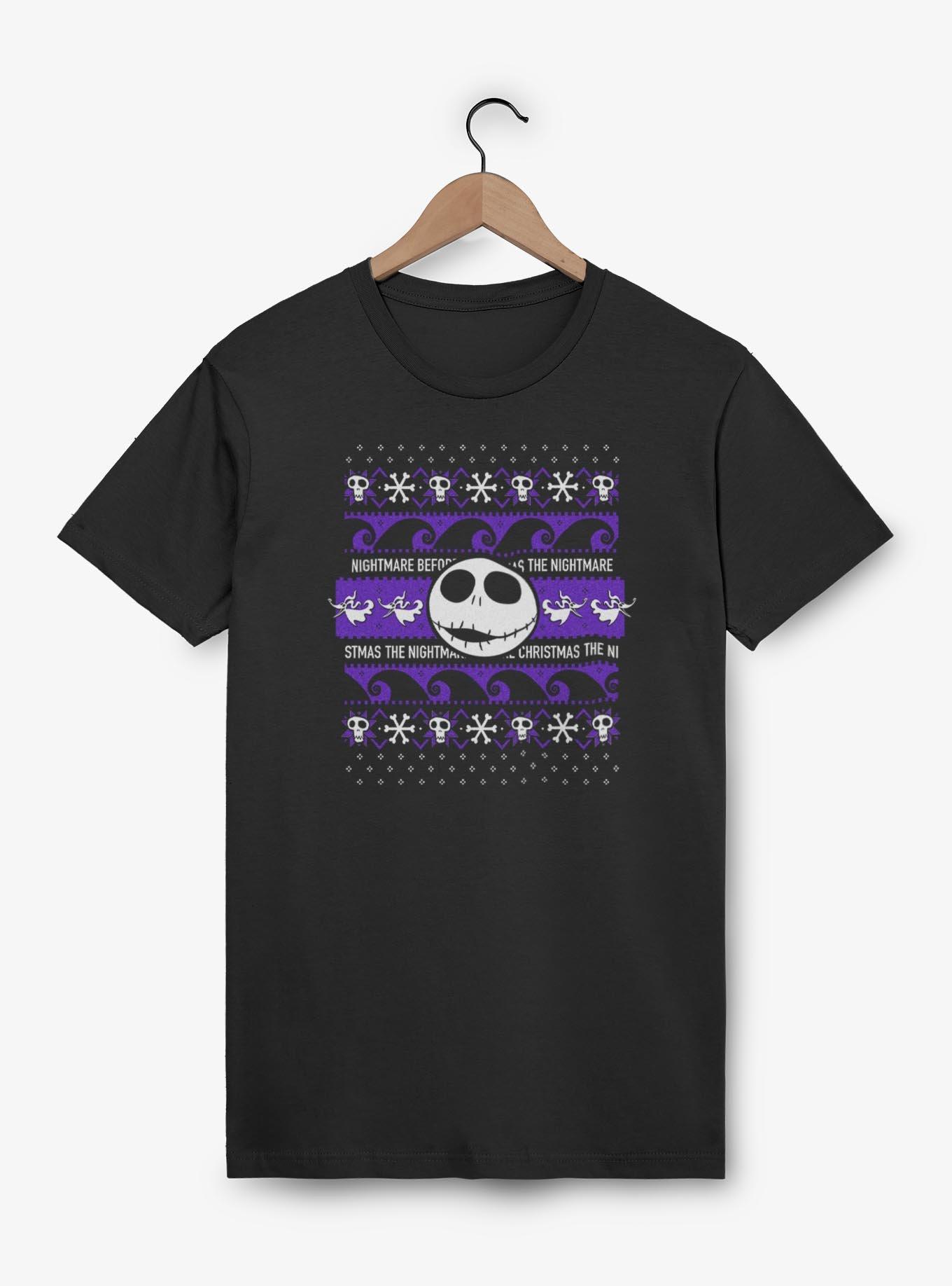 Disney The Nightmare Before Christmas Ugly Christmas Pattern Jack T-Shirt, , hi-res