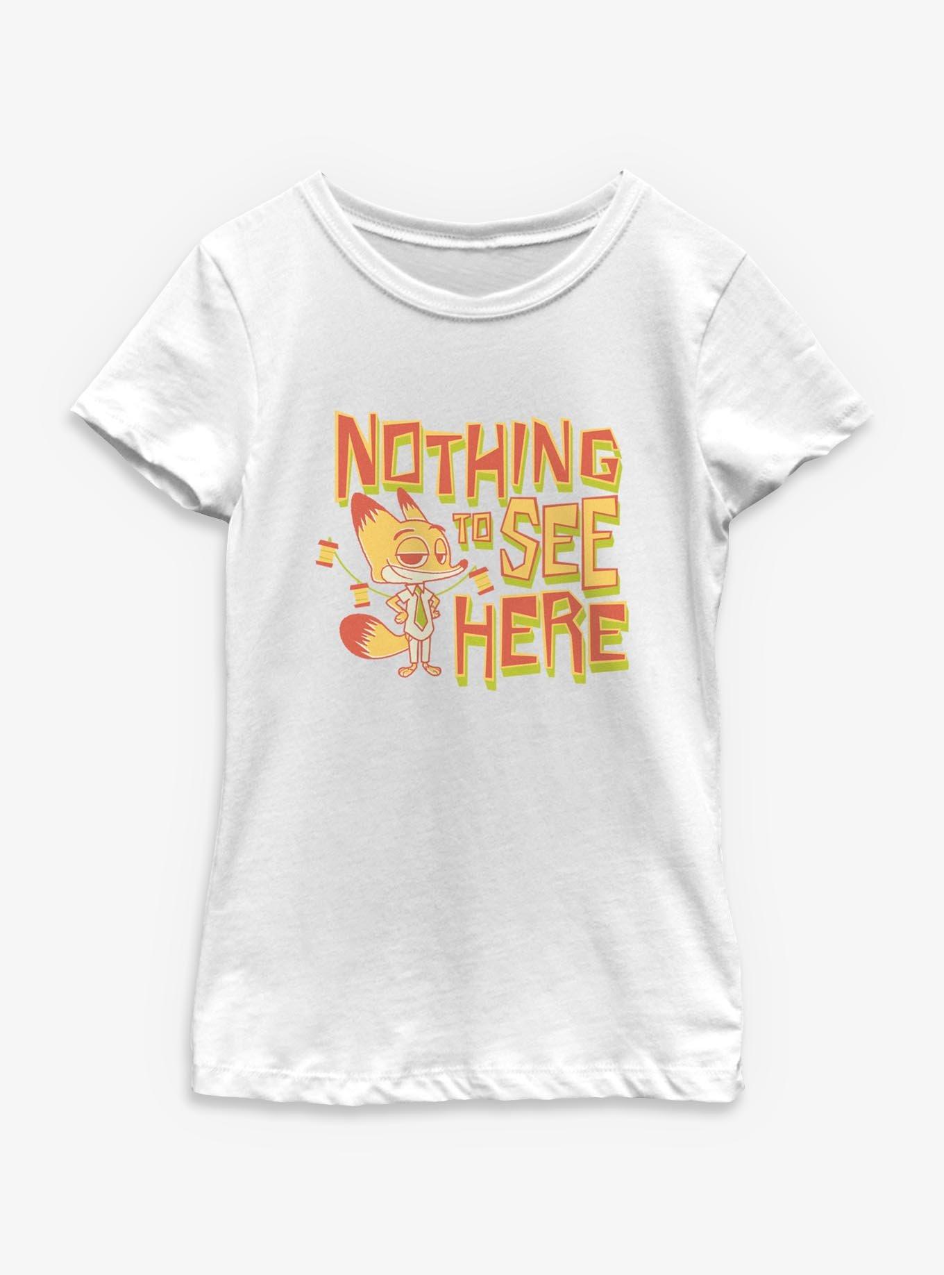 Disney Zootopia 2 Nothing To See Here Nick Youth Girls T-Shirt, , hi-res