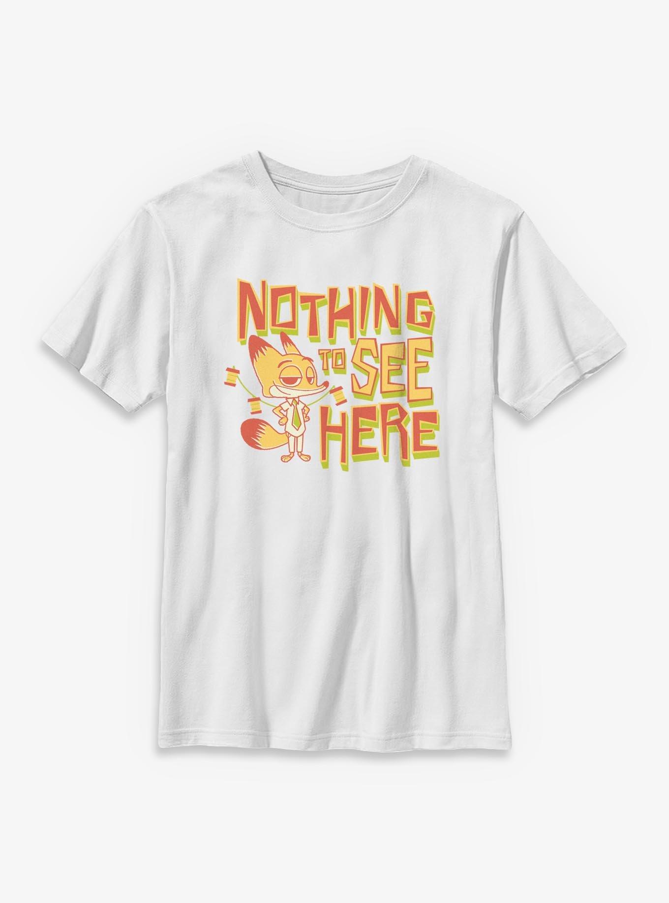 Disney Zootopia 2 Nothing To See Here Nick Youth T-Shirt, , hi-res