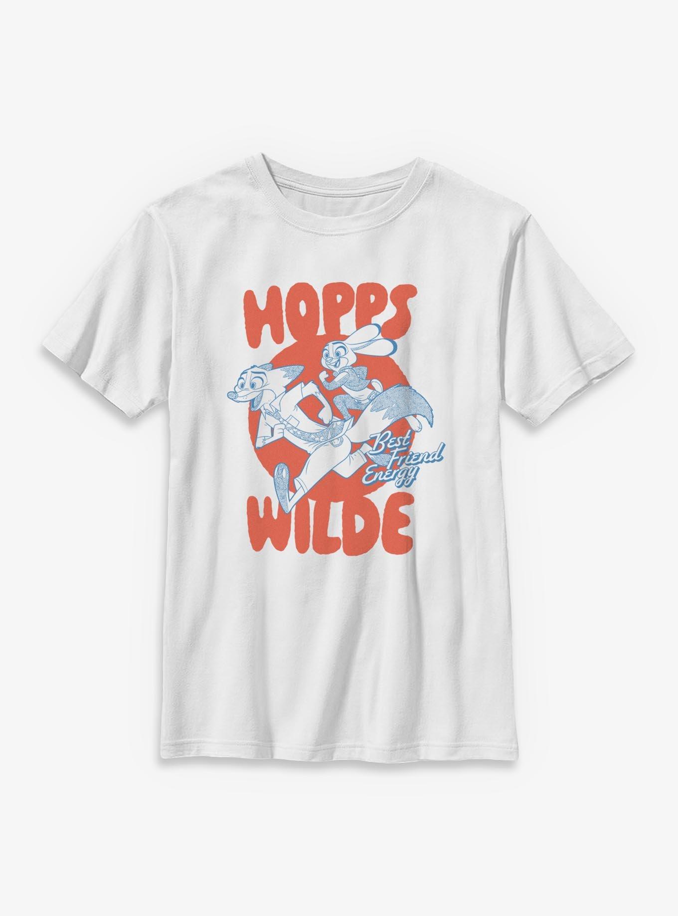 Disney Zootopia 2 Hopps And Wilde Best Friend Energy Youth T-Shirt, , hi-res