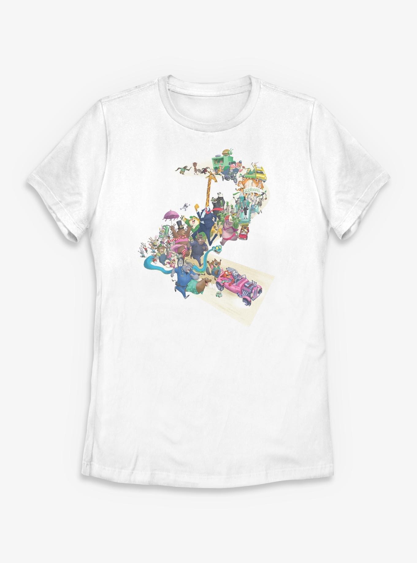 Disney Zootopia 2 City Shaped Two Womens T-Shirt, , hi-res