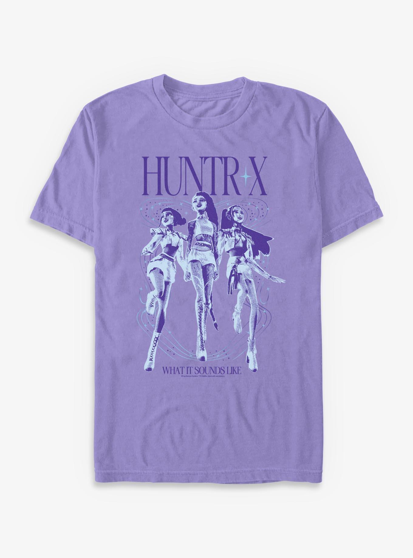 KPop Demon Hunters Huntrix Group Garment Dye T-Shirt, , hi-res
