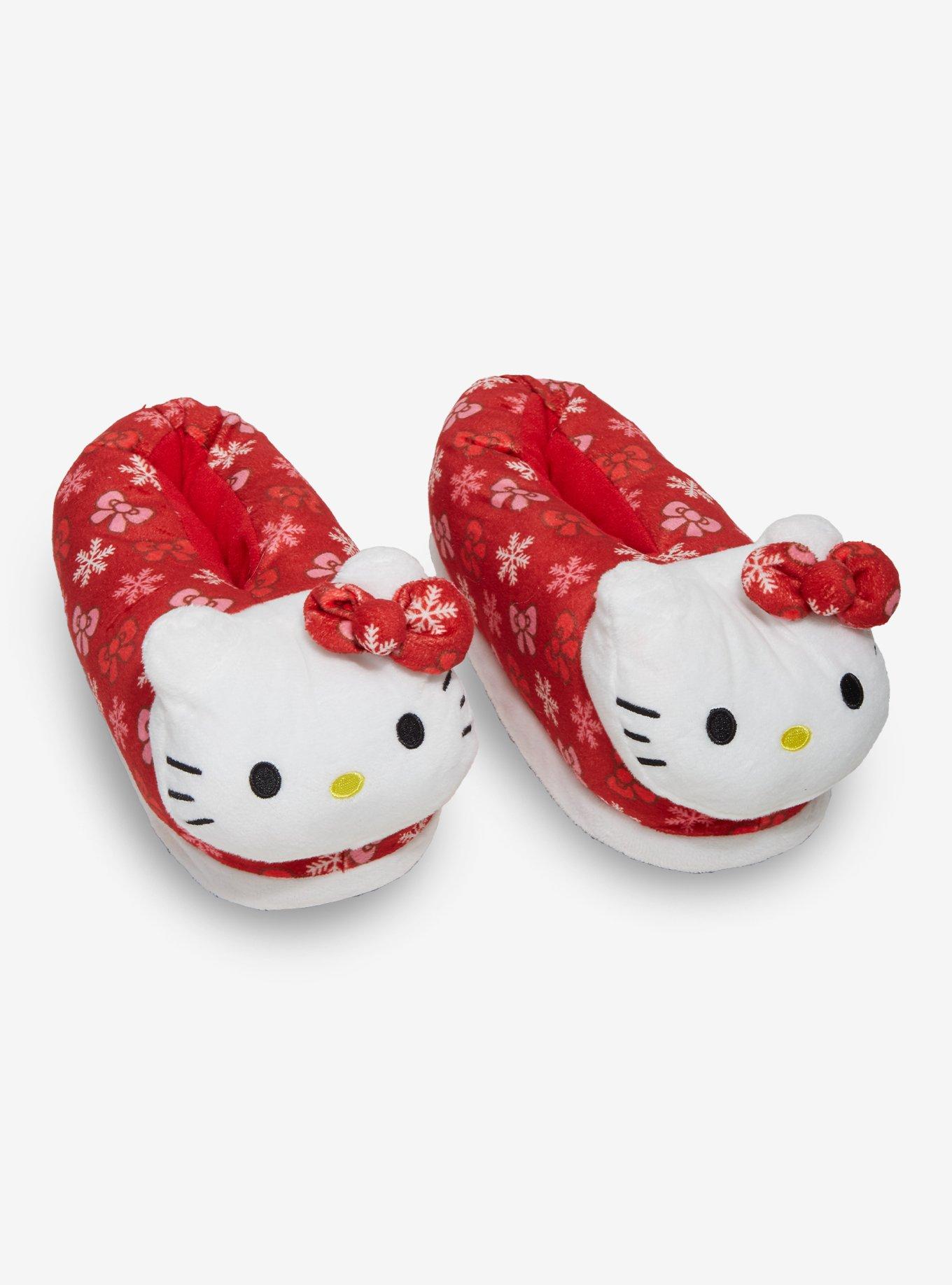 Hello Kitty Holiday Plush Slippers, , hi-res
