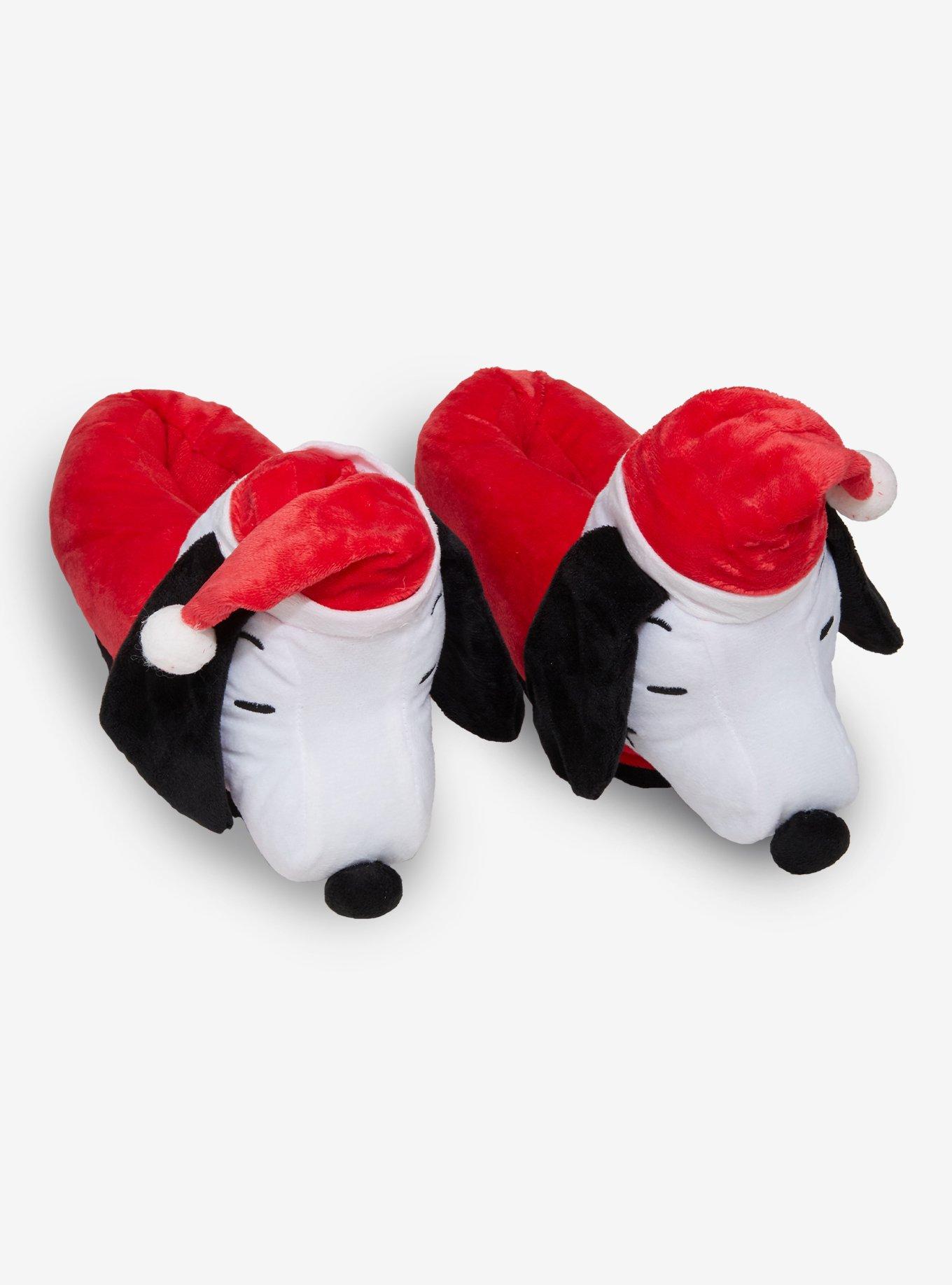 Peanuts Snoopy Santa Plush Slippers, , hi-res