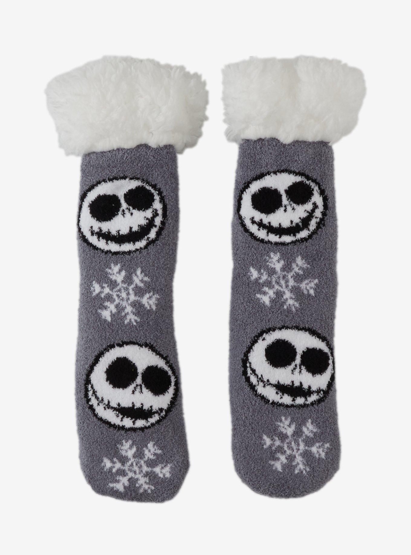 The Nightmare Before Christmas Jack Snowflake Cozy Slipper Socks, , hi-res