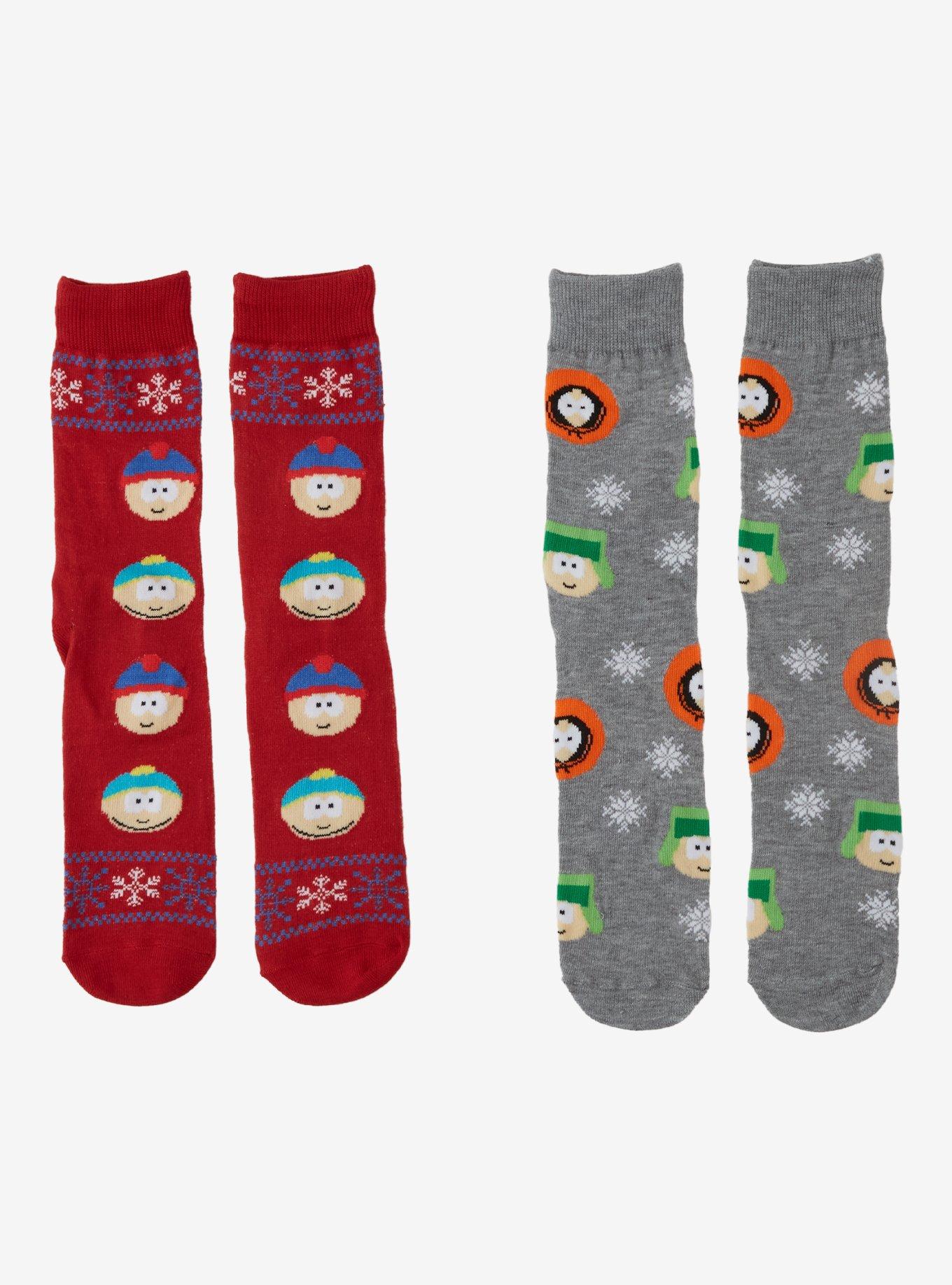 South Park Snowflake Crew Socks 2 Pair, , hi-res