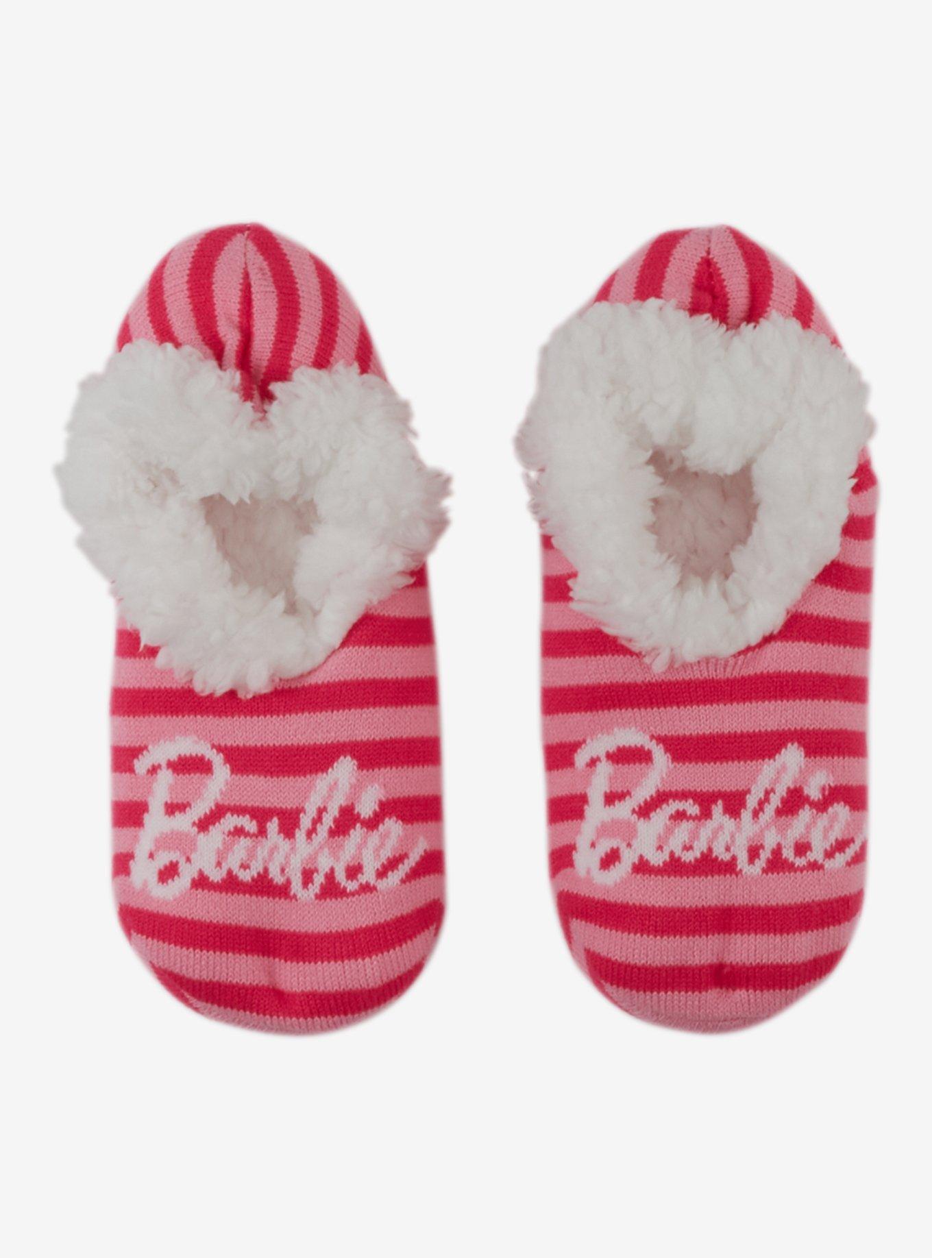 Barbie Stripe Logo Cozy Slippers, , hi-res