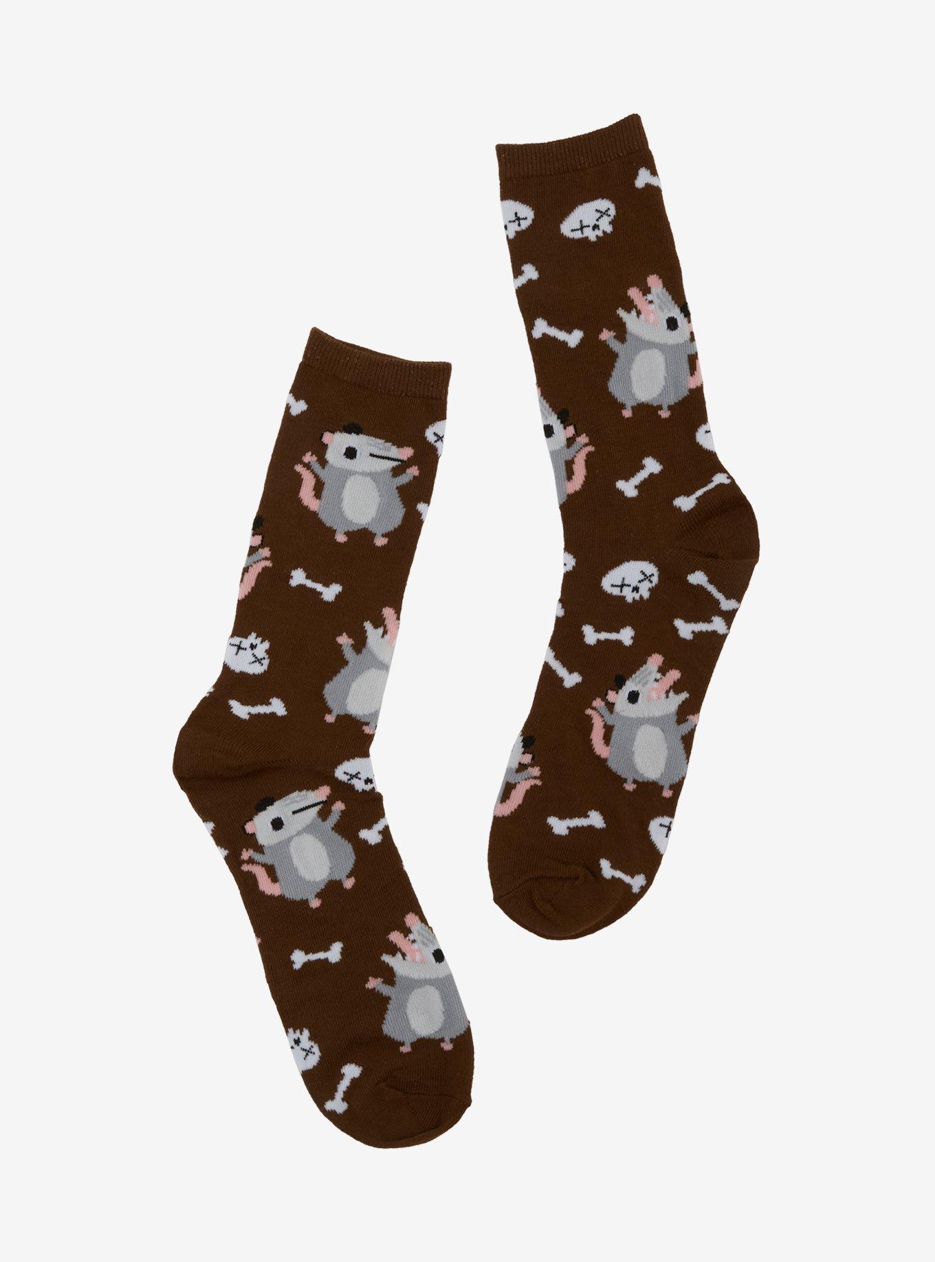 Possum Bones Crew Socks, , hi-res