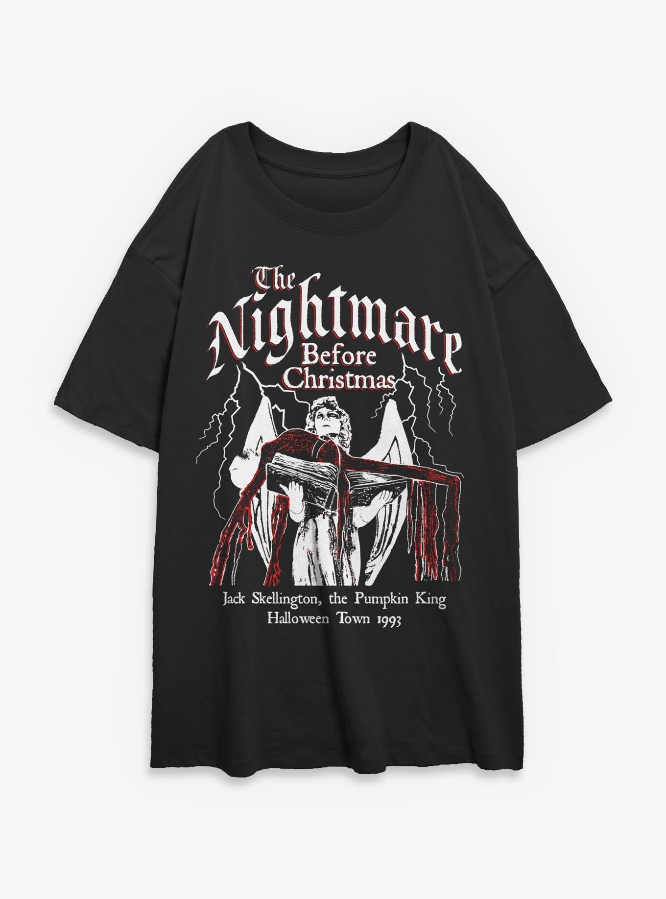 Disney The Nightmare Before Christmas Angel's Egg Womens Oversized T-Shirt, , hi-res