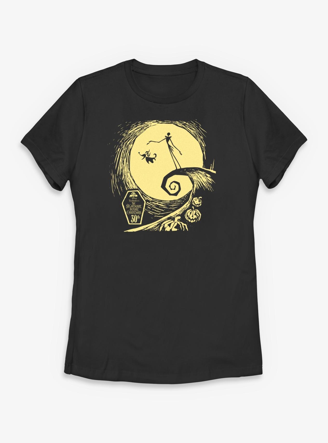 Disney The Nightmare Before Christmas Moon Friends Womens T-Shirt, , hi-res