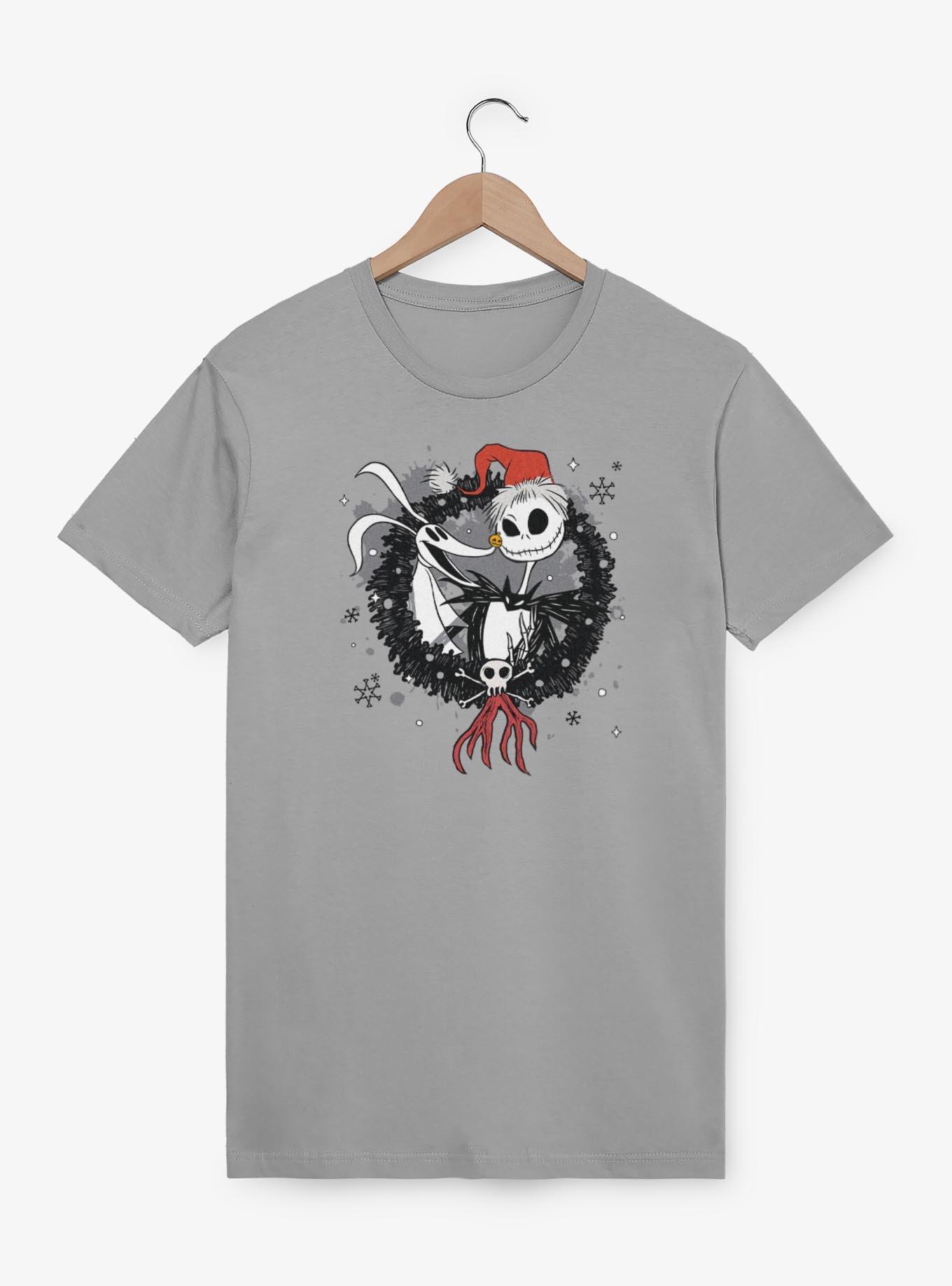 Disney The Nightmare Before Christmas Jack And Zero Wreath T-Shirt, , hi-res