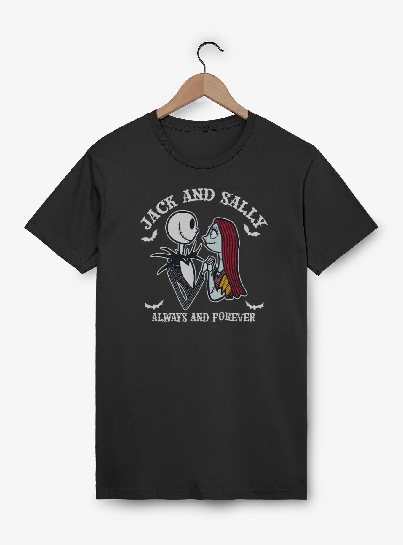 Disney The Nightmare Before Christmas Jack And Sally Simply Bats T-Shirt, , hi-res