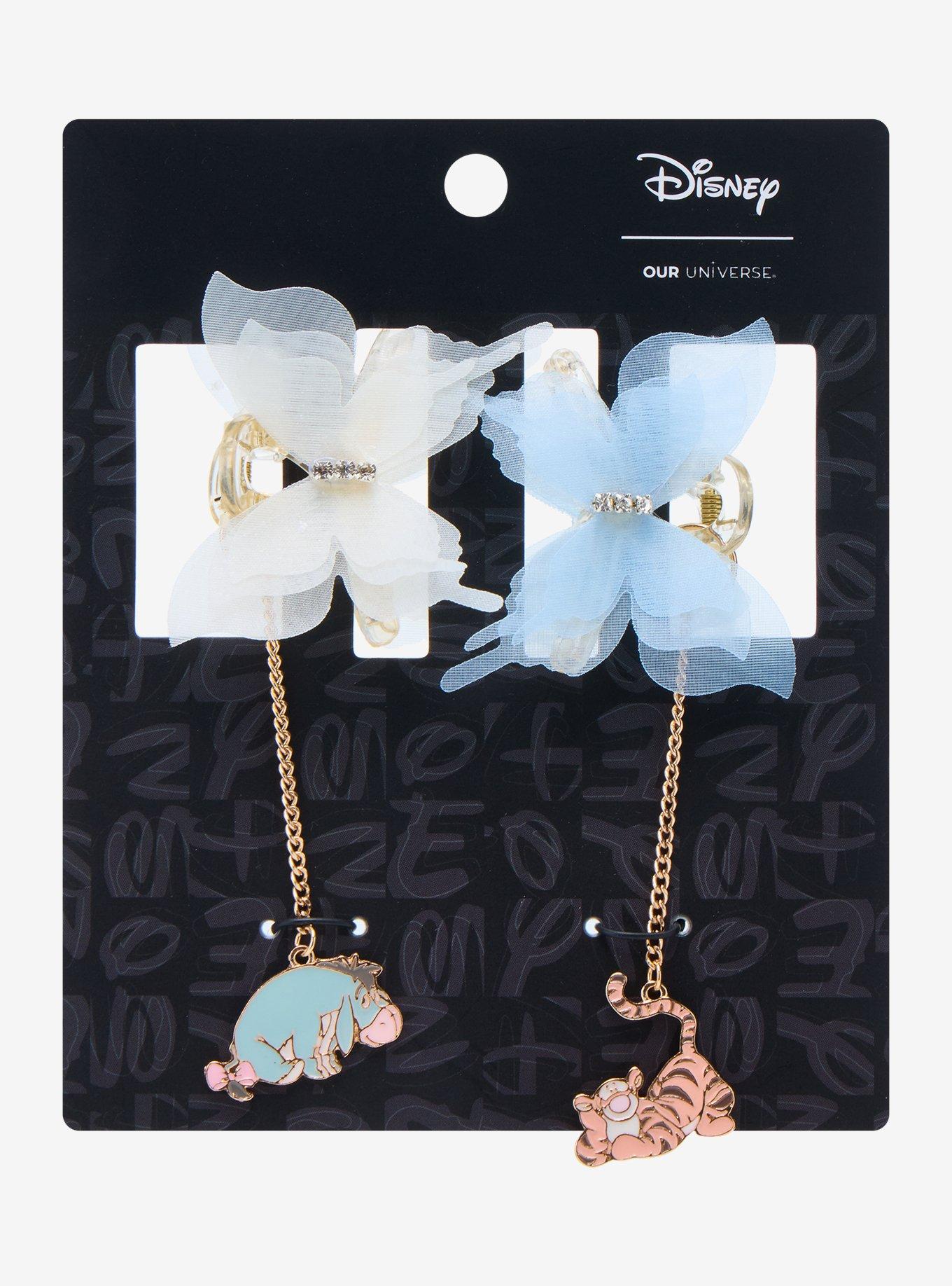 Disney Winnie the Pooh Tigger & Eeyore Butterfly Hair Clip Set - BoxLunch Exclusive, , hi-res