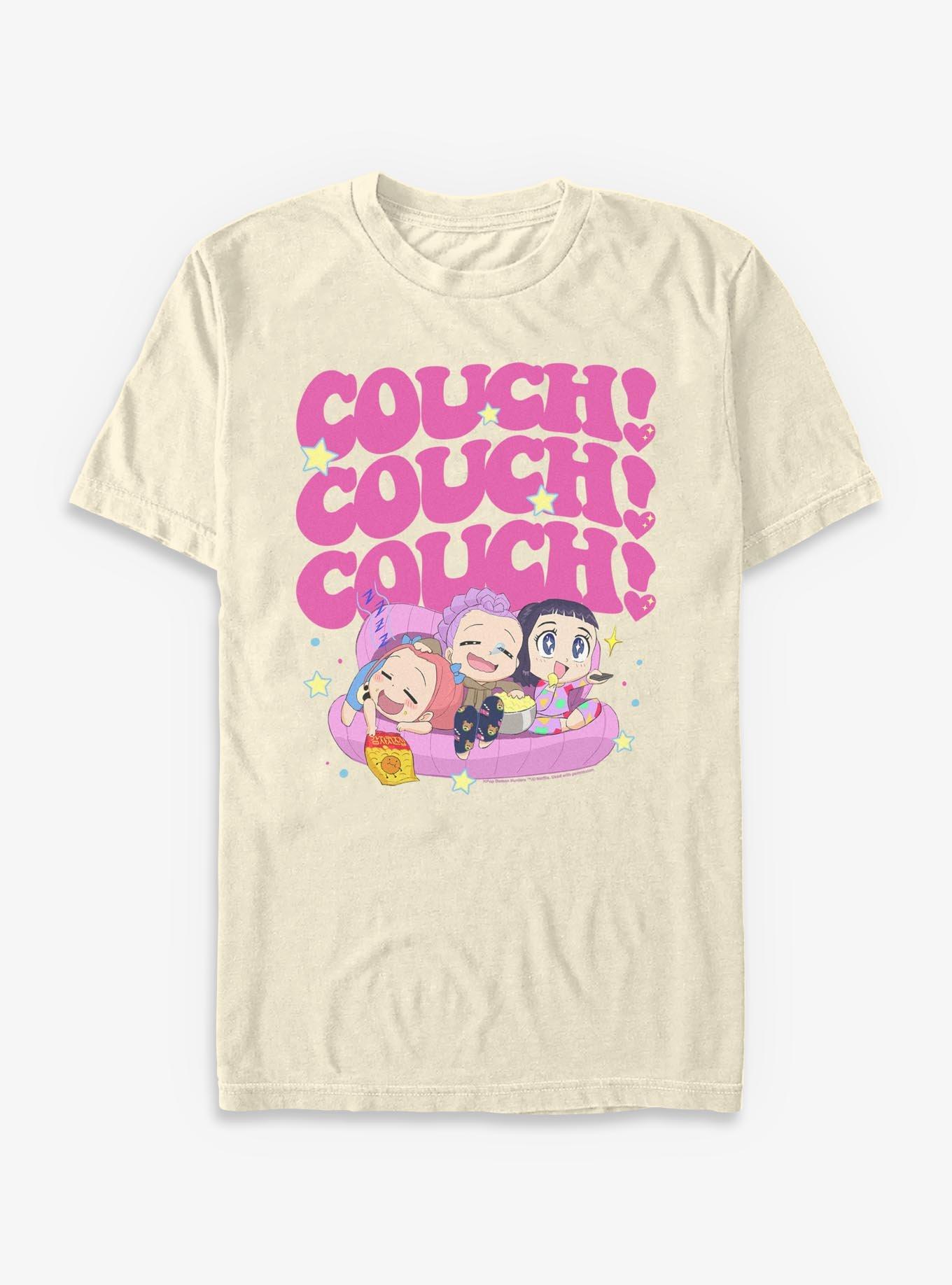 KPop Demon Hunters HUNTR/X Chibi Couch Snacking T-Shirt