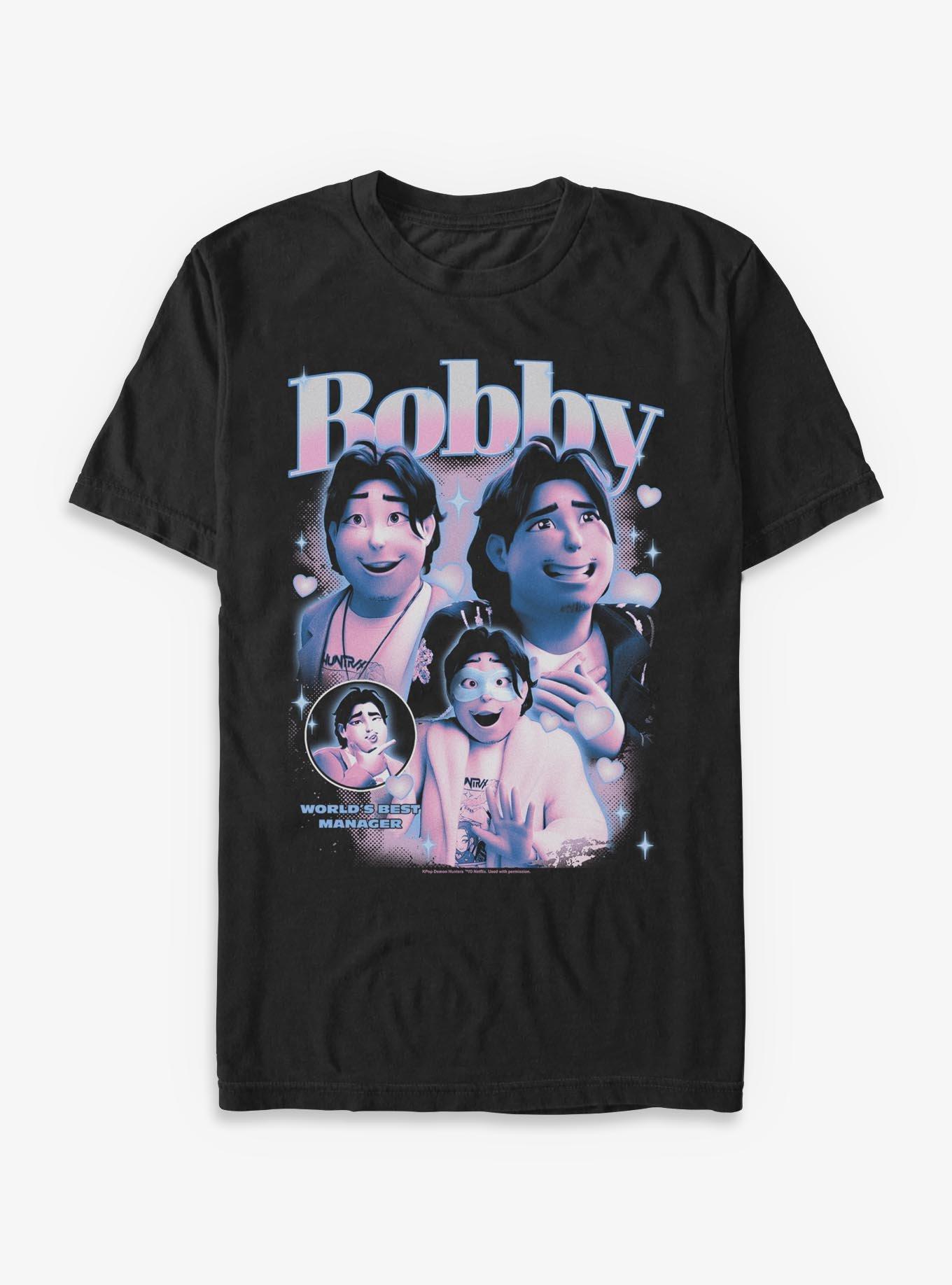 KPop Demon Hunters Bobby Best Manager T-Shirt, BLACK, hi-res
