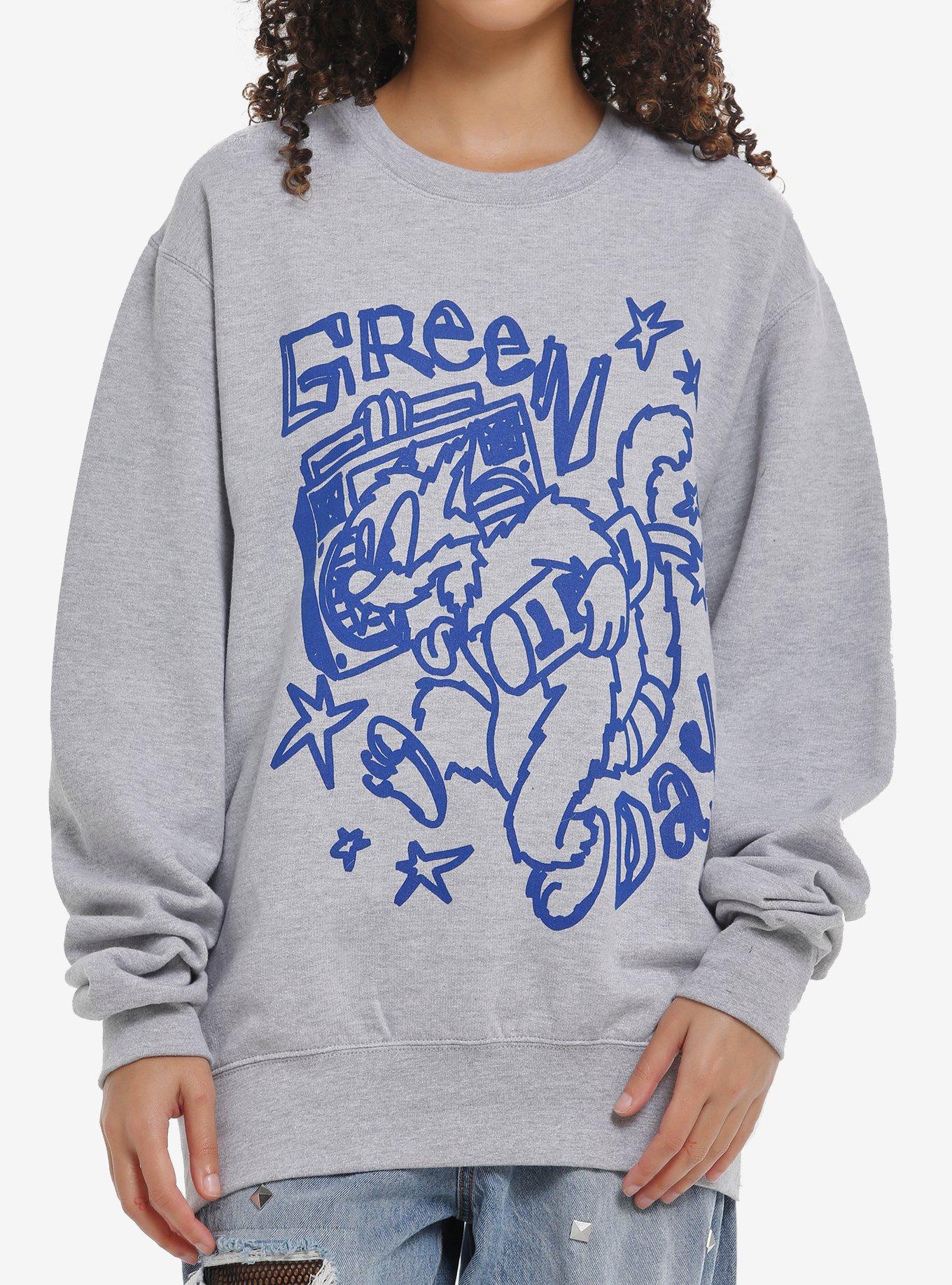 Green Day Boom Cat Crewneck Sweater, , hi-res