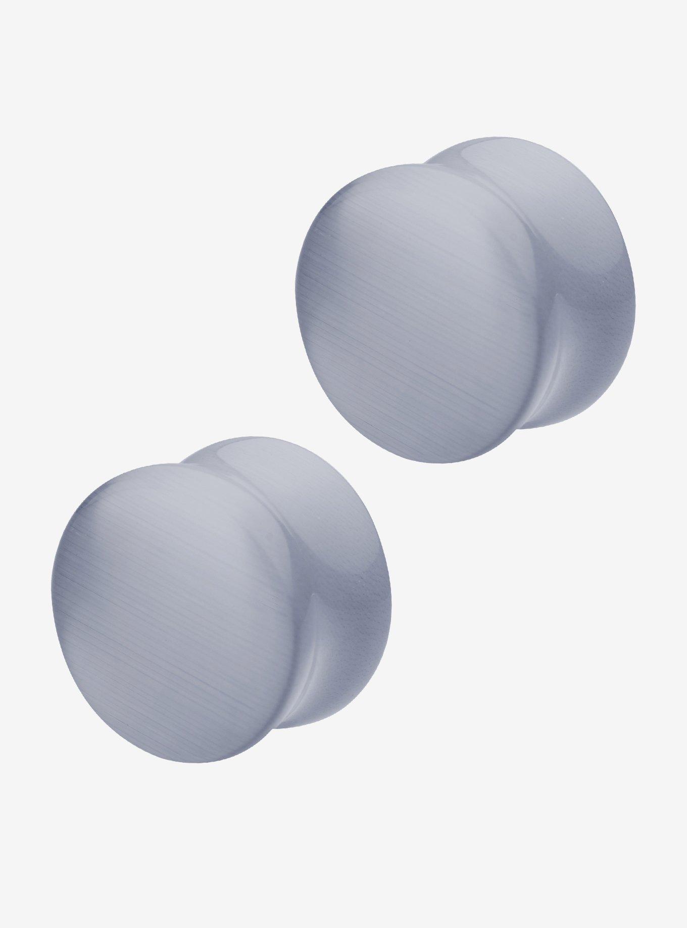 Cat's Eye Stone Grey Plugs 2 Pack, , hi-res