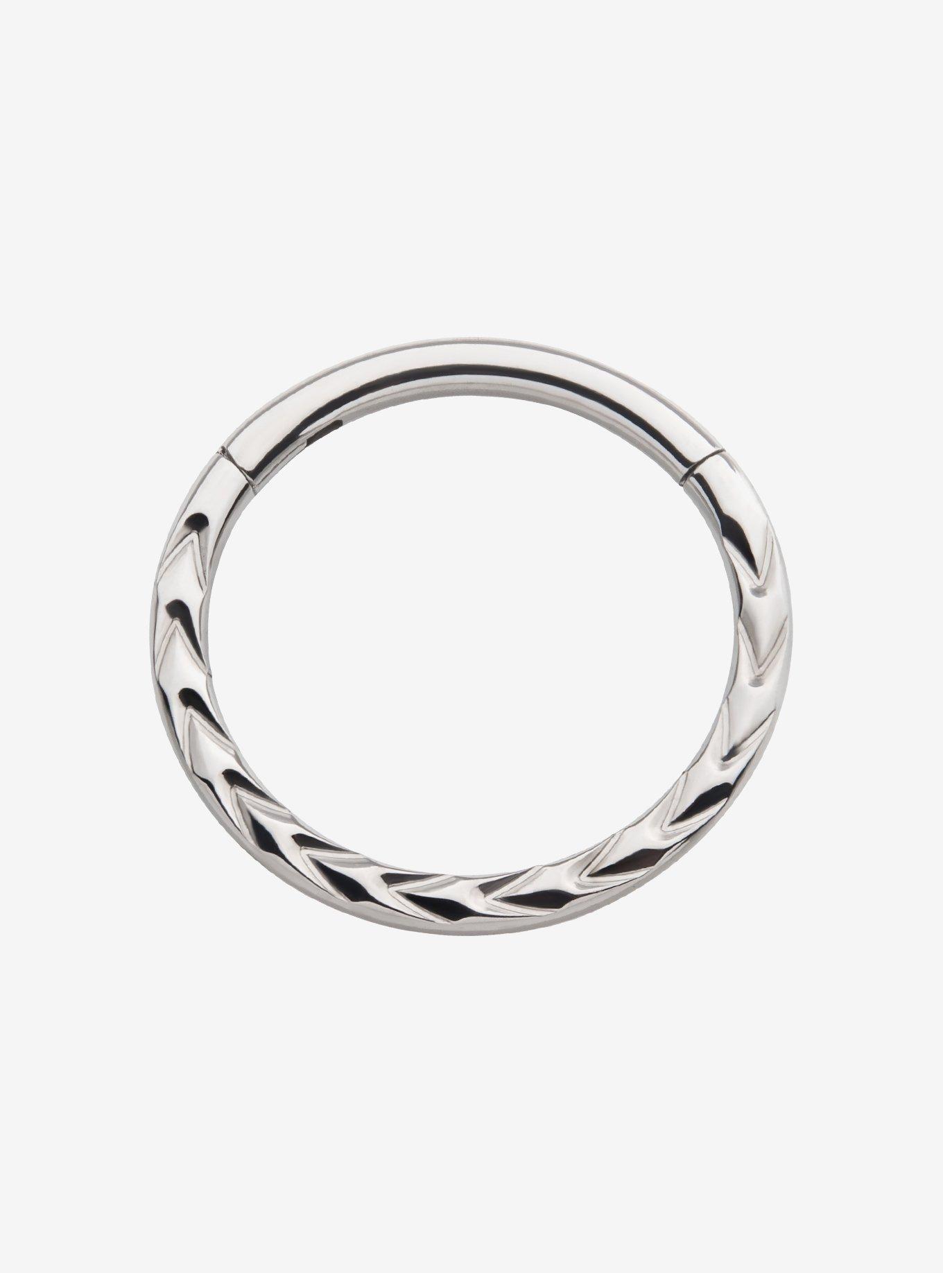 Titanium Pointed Notch Hinged Clicker, , hi-res