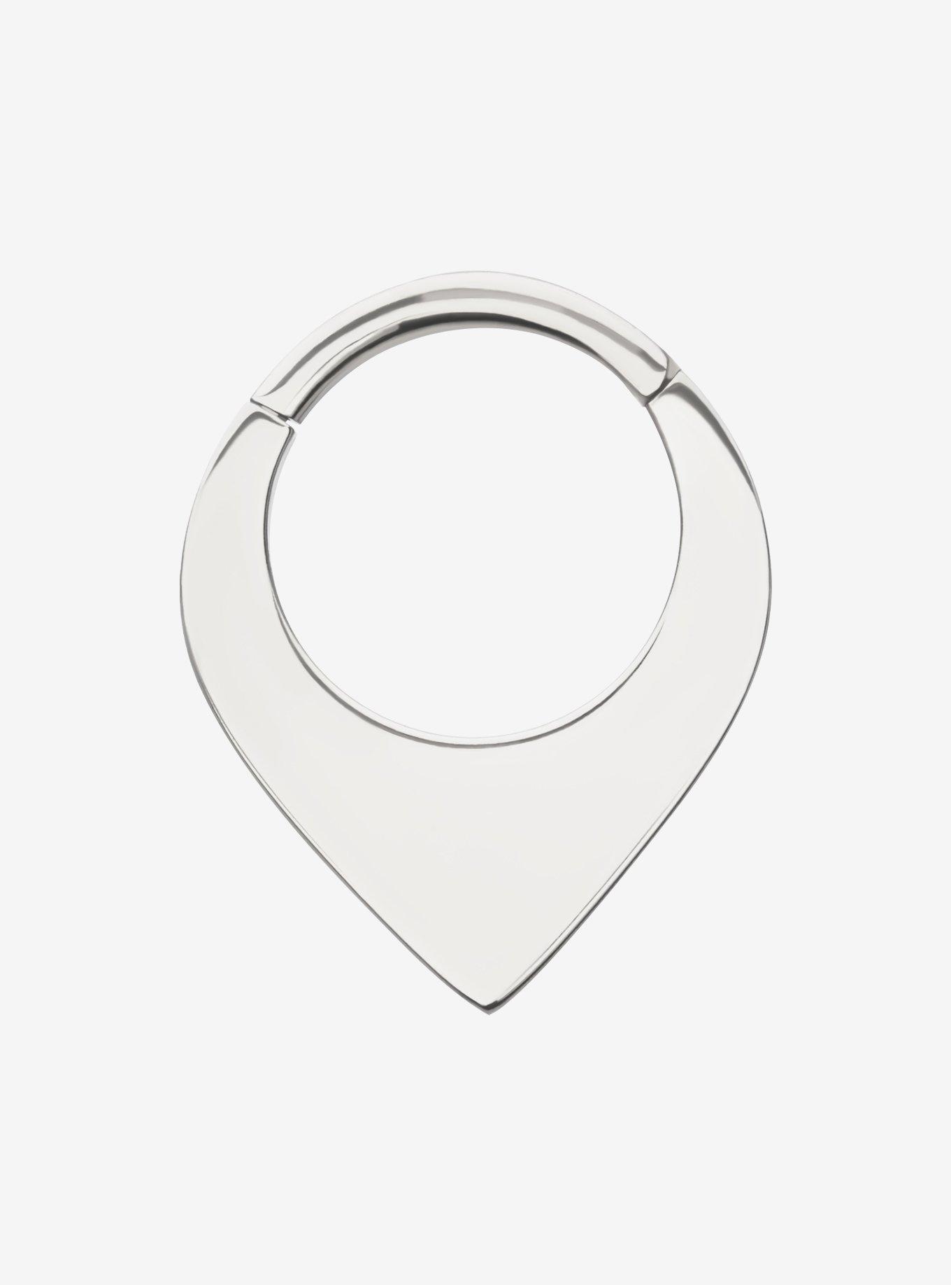 Titanium Silver Point Hinged Clicker, , hi-res