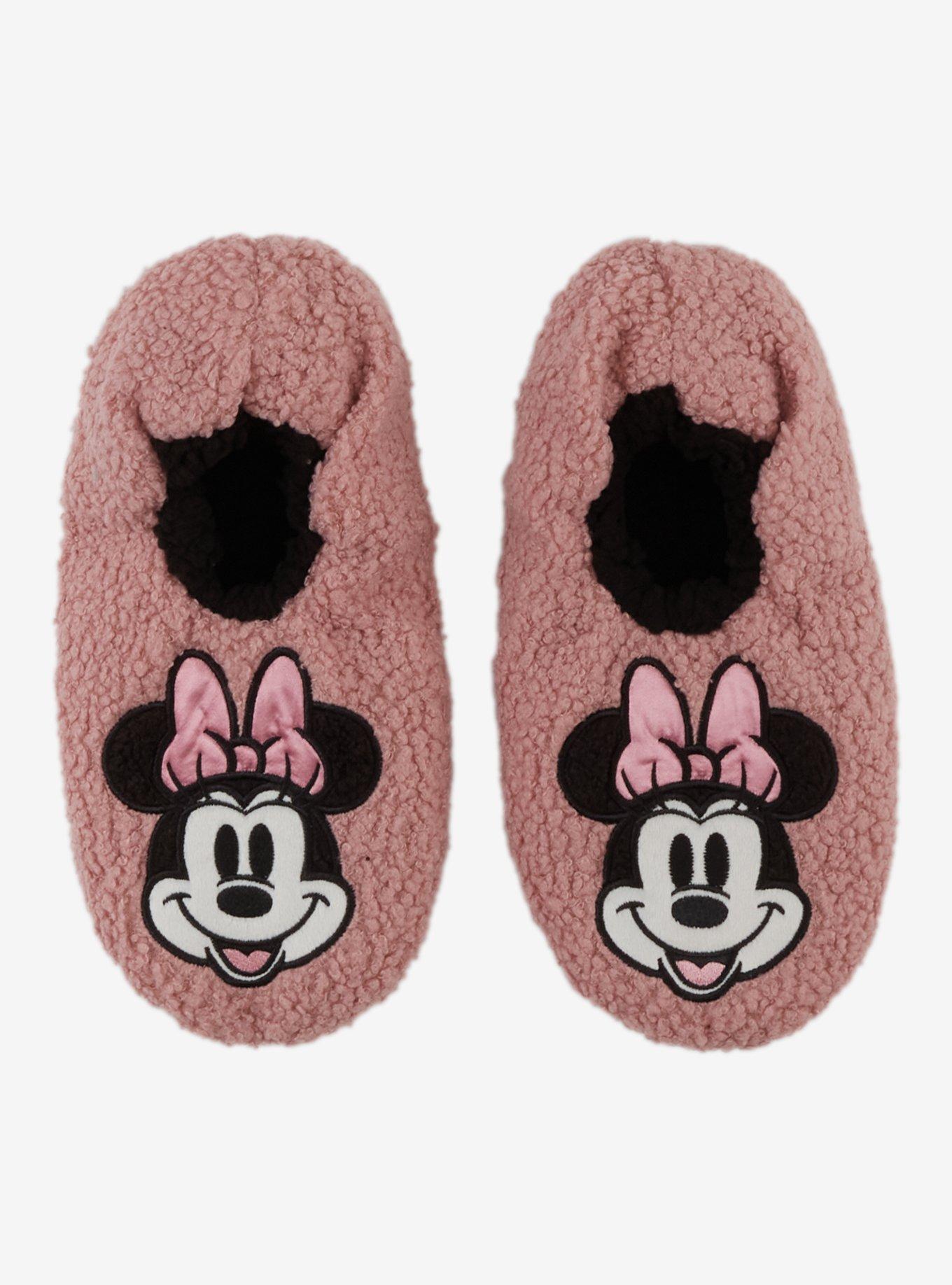 Disney Minnie Mouse Pink Cozy Slipper Socks, , hi-res