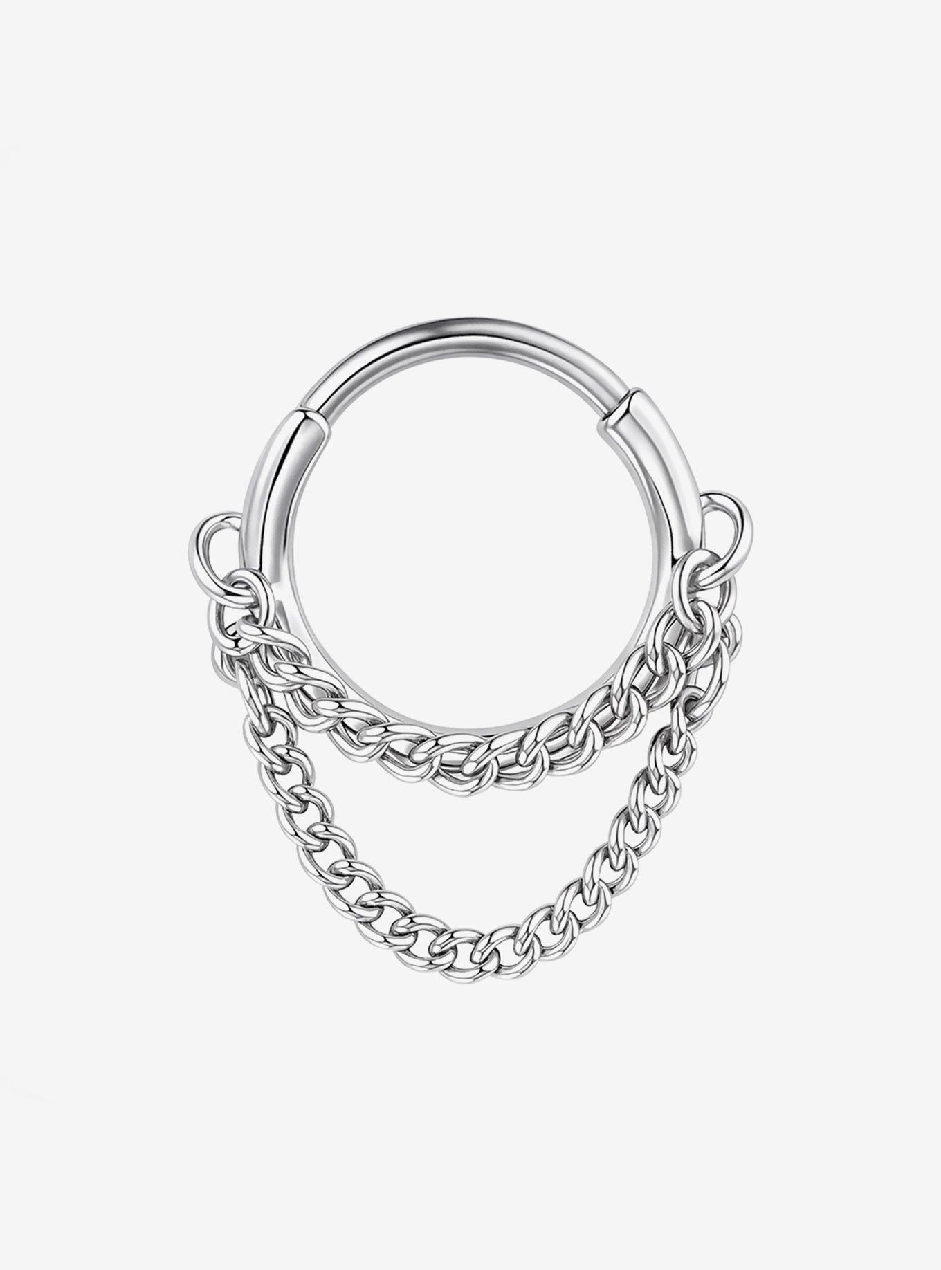 Steel Silver Chain Hinged Clicker, , hi-res