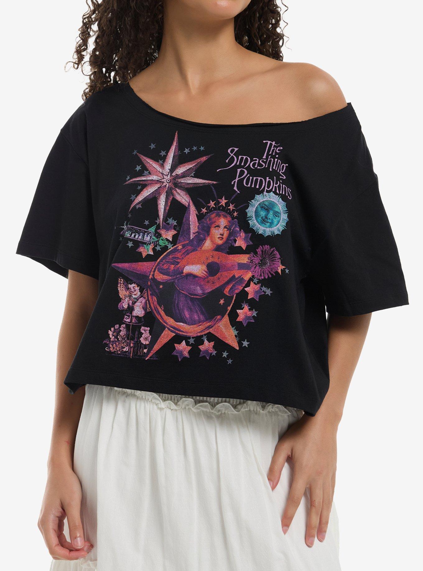 The Smashing Pumpkins Astral Scene Girls Off-Shoulder T-Shirt, , hi-res