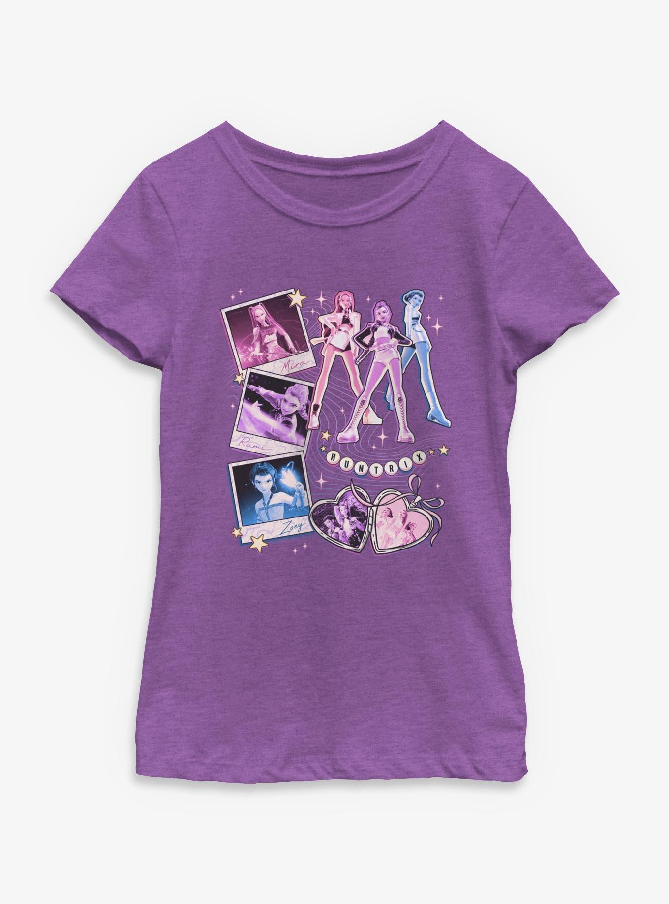 KPop Demon Hunters Huntrix Collage Youth Girls T-Shirt, , hi-res