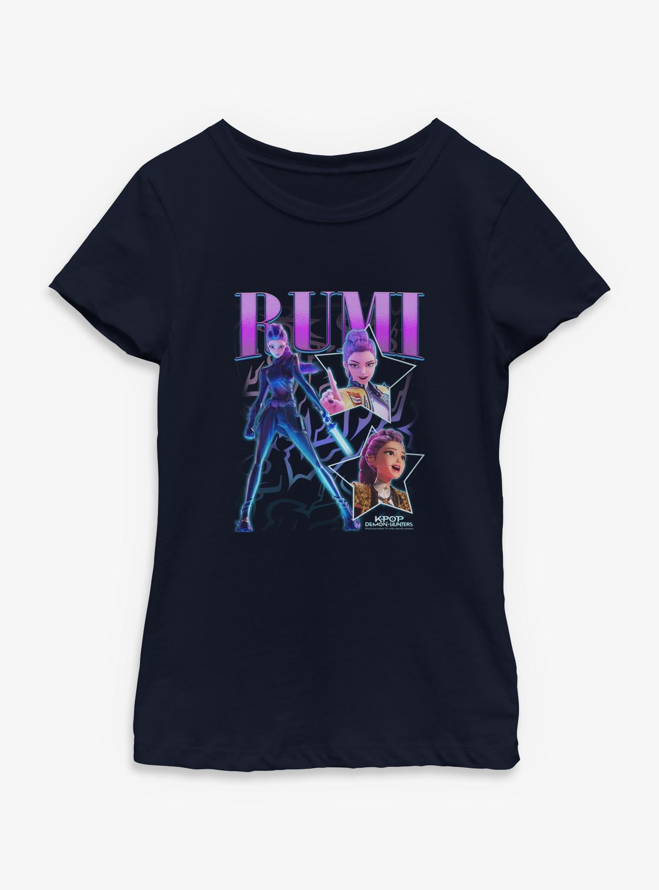 KPop Demon Hunters Rumi Collage Youth Girls T-Shirt, , hi-res