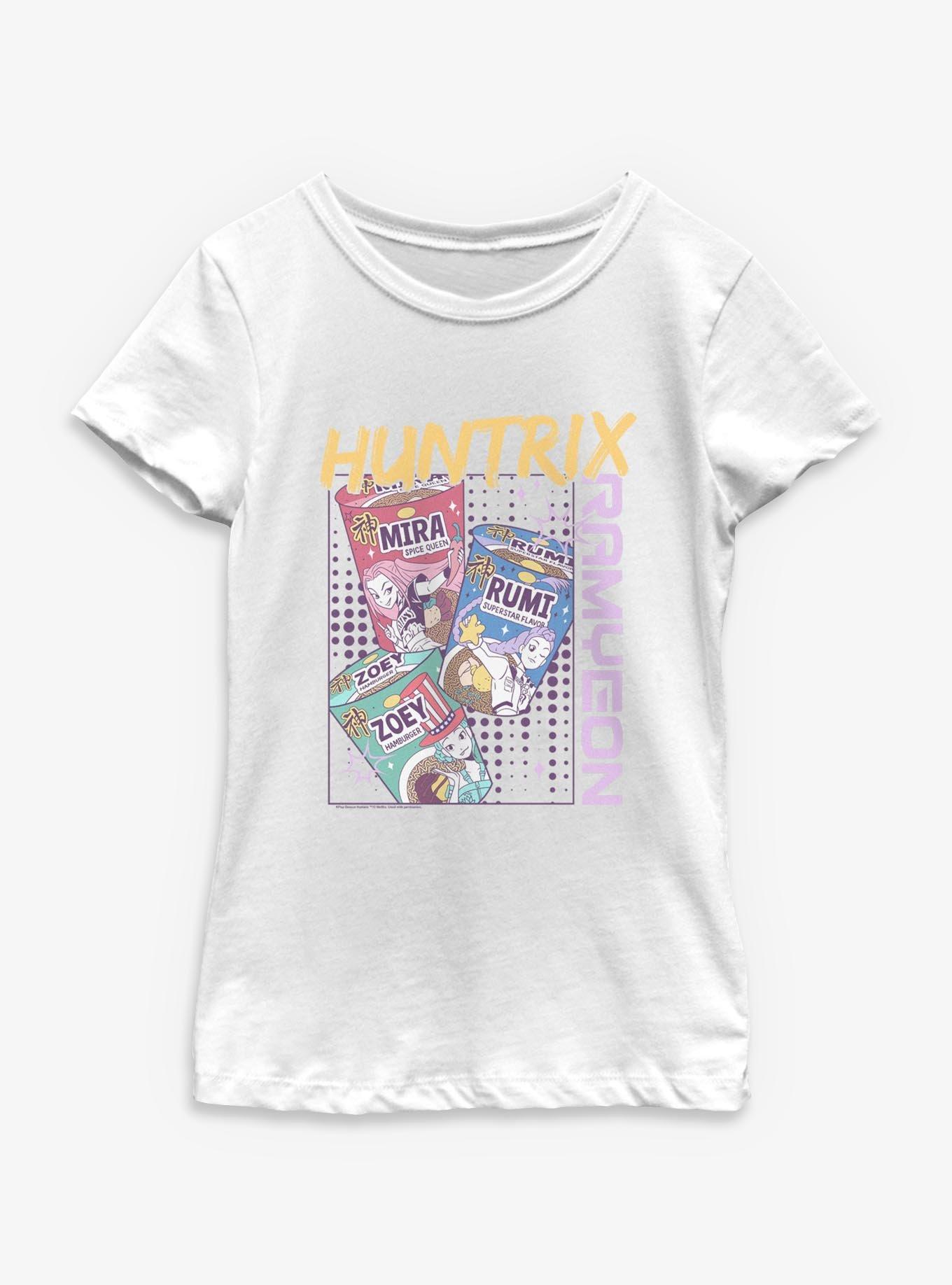 KPop Demon Hunters Huntrix Ramyeon Ramen Youth Girls T-Shirt, , hi-res