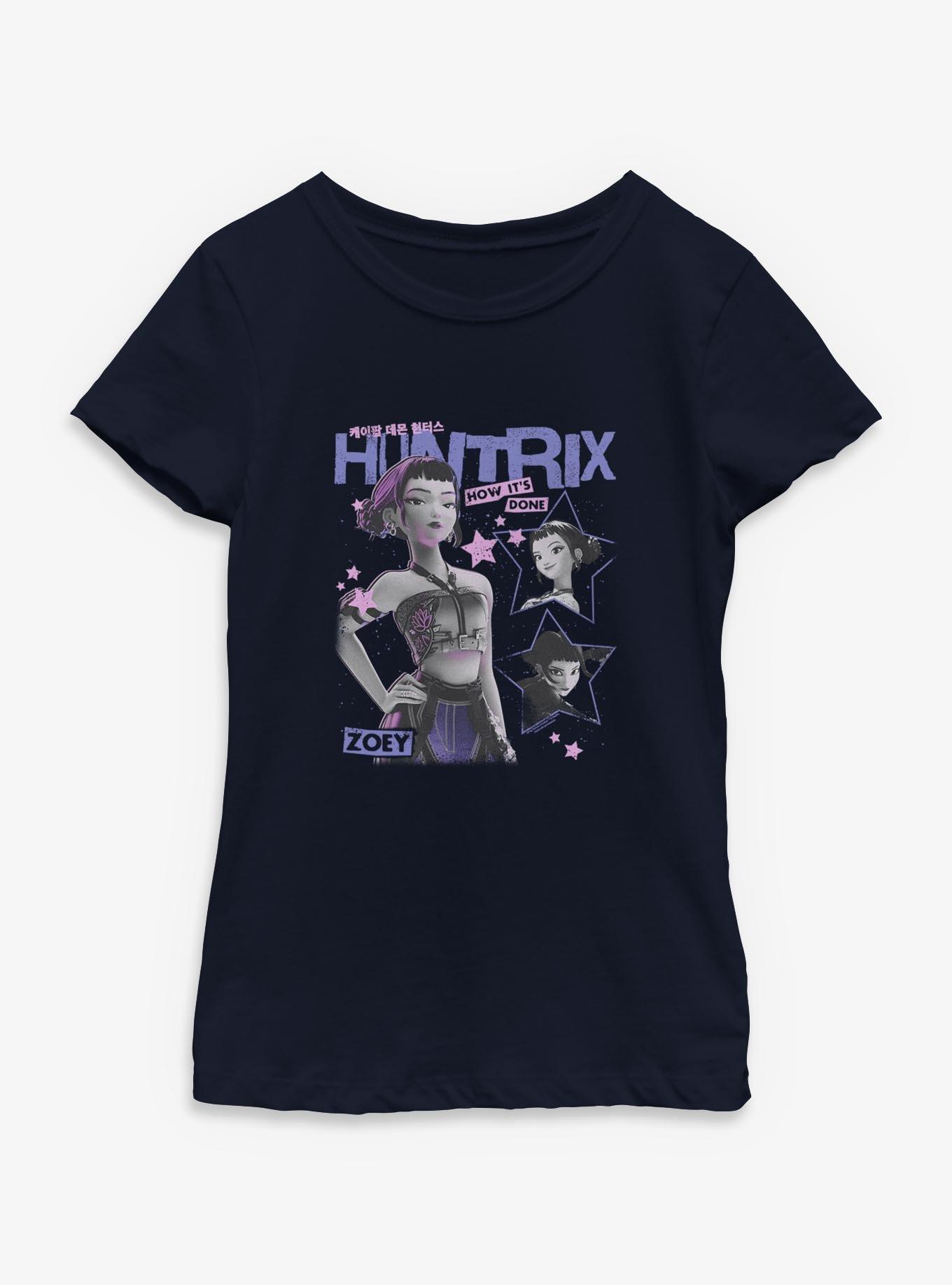KPop Demon Hunters Zoey Stars Collage Youth Girls T-Shirt, , hi-res
