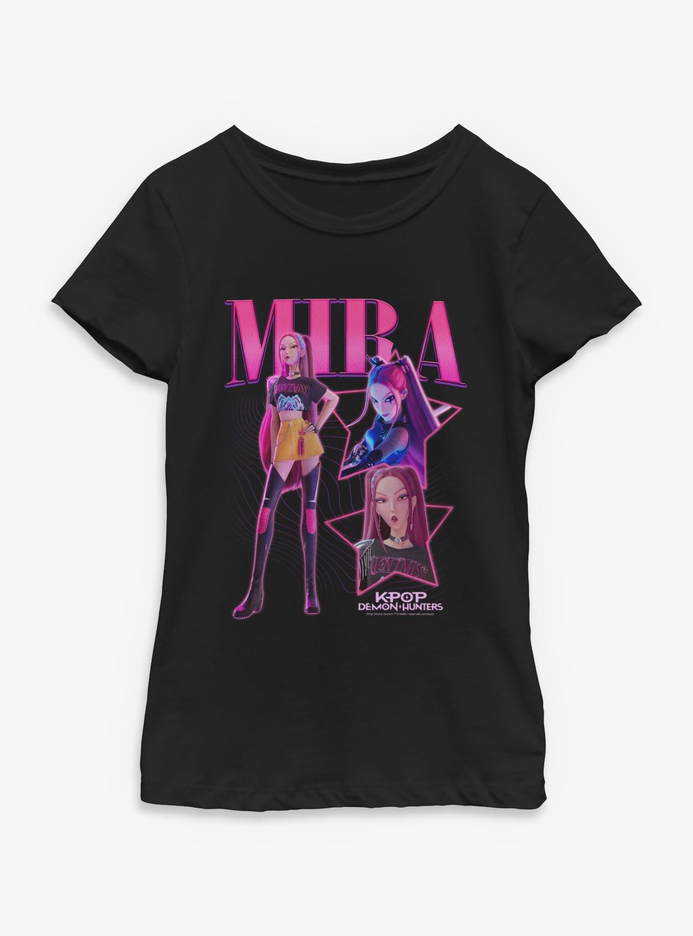 KPop Demon Hunters Mira Collage Youth Girls T-Shirt, , hi-res