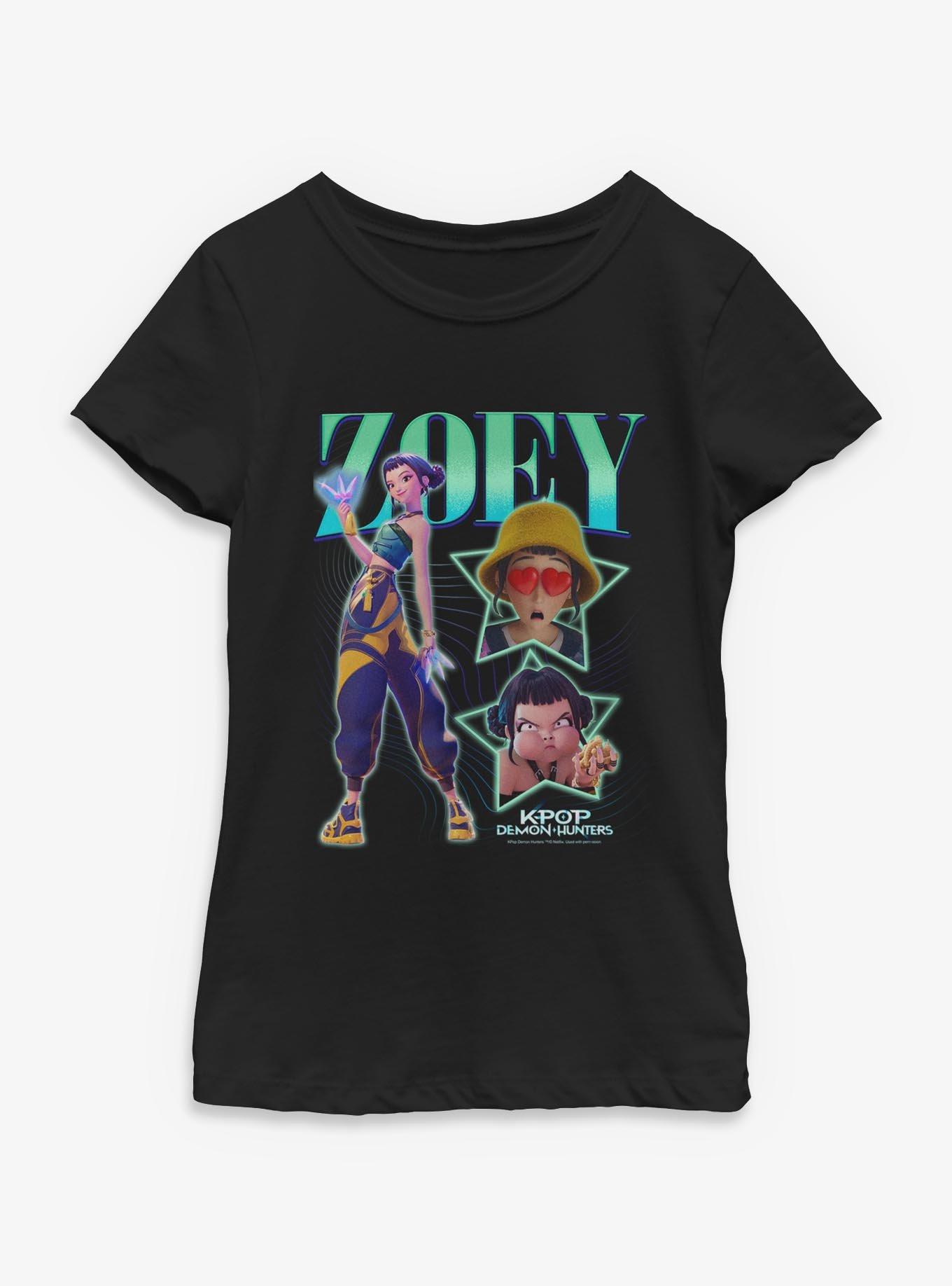 KPop Demon Hunters Zoey Collage Youth Girls T-Shirt, , hi-res