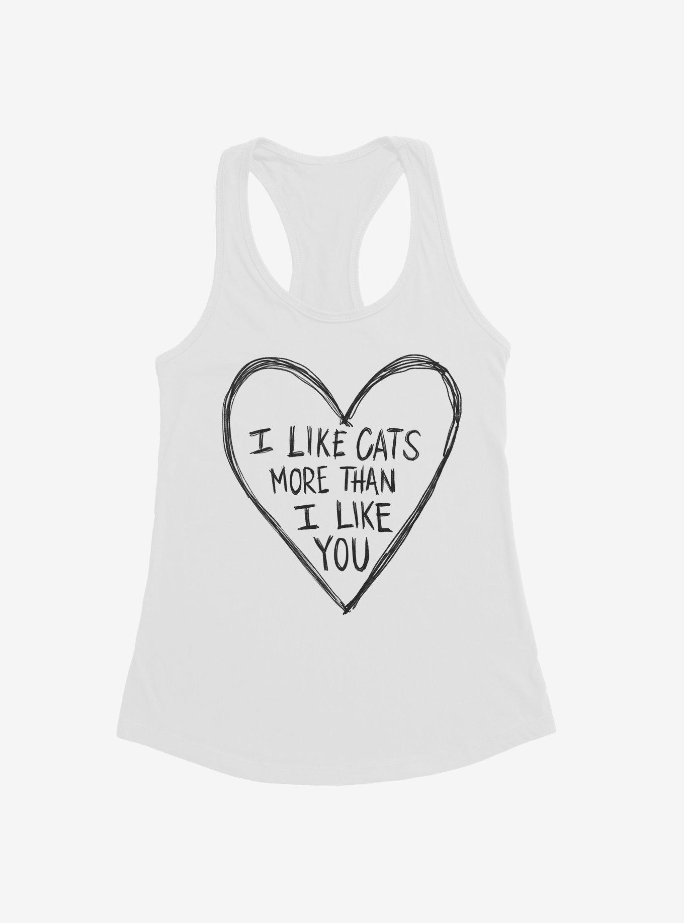 I Like Cats More Than I Like You Girls Tank, , hi-res
