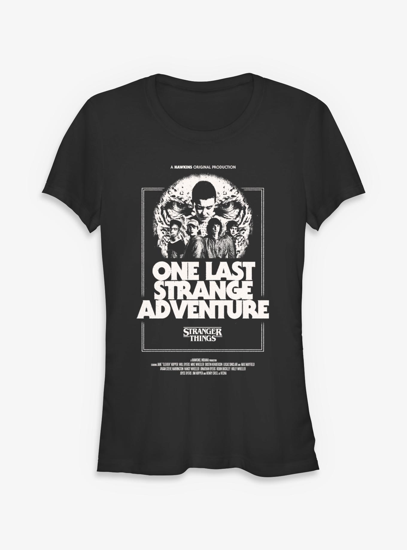 Stranger Things A Hawkins Original Production Girls T-Shirt, BLACK, hi-res