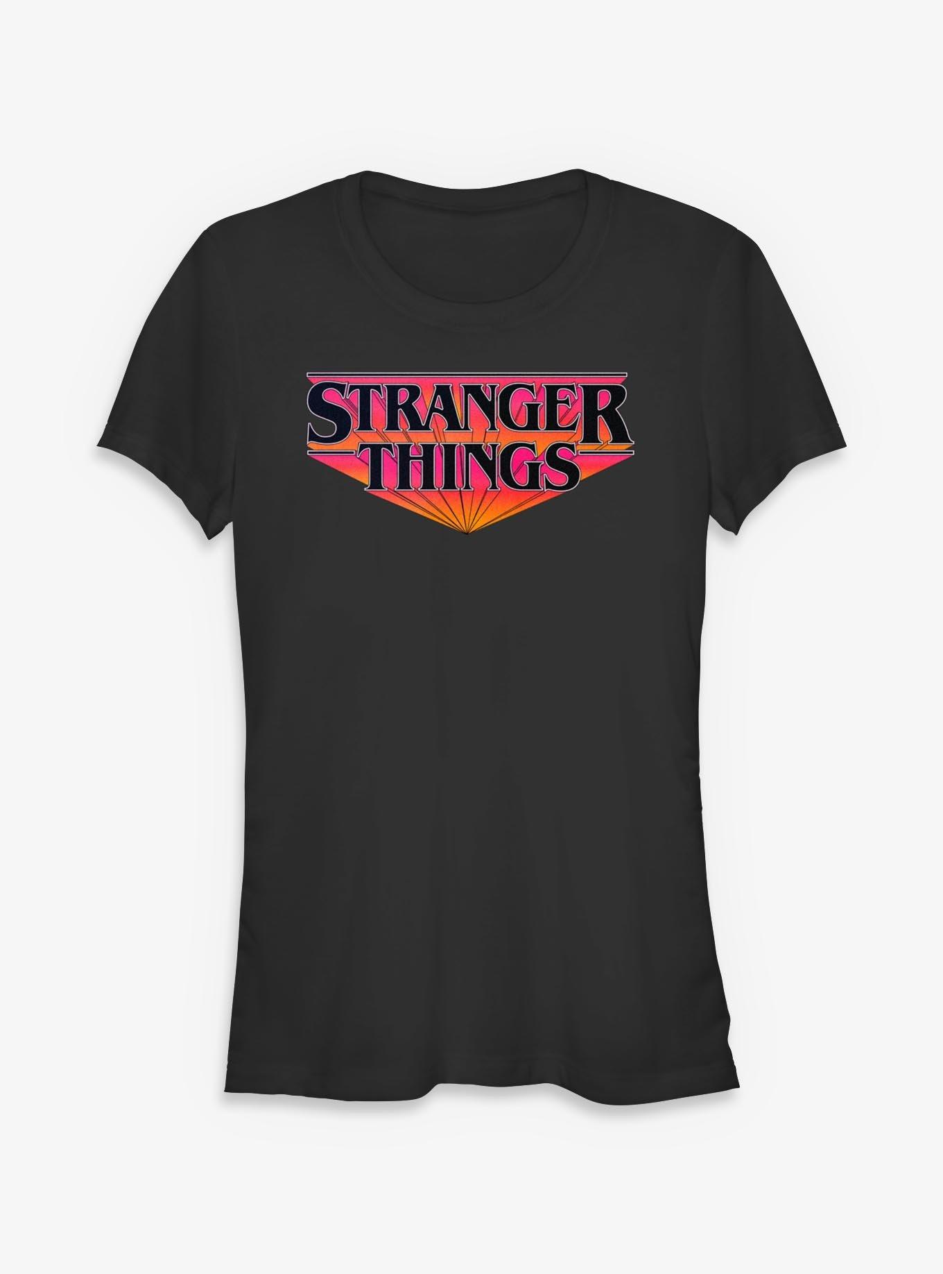 Stranger Things Old School Logo Girls T-Shirt, , hi-res