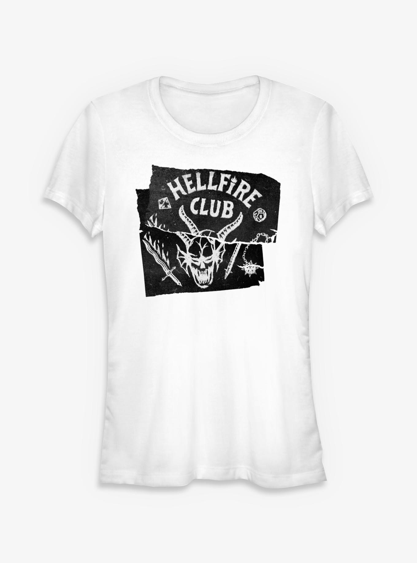 Stranger Things Hellfire Club Torn Flyer Girls T-Shirt, , hi-res