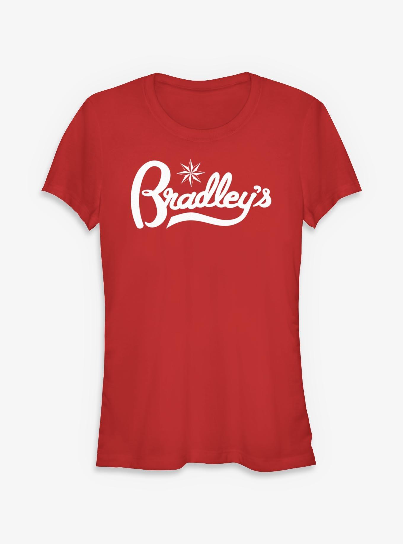 Stranger Things Bradley's Logo Girls T-Shirt, RED, hi-res