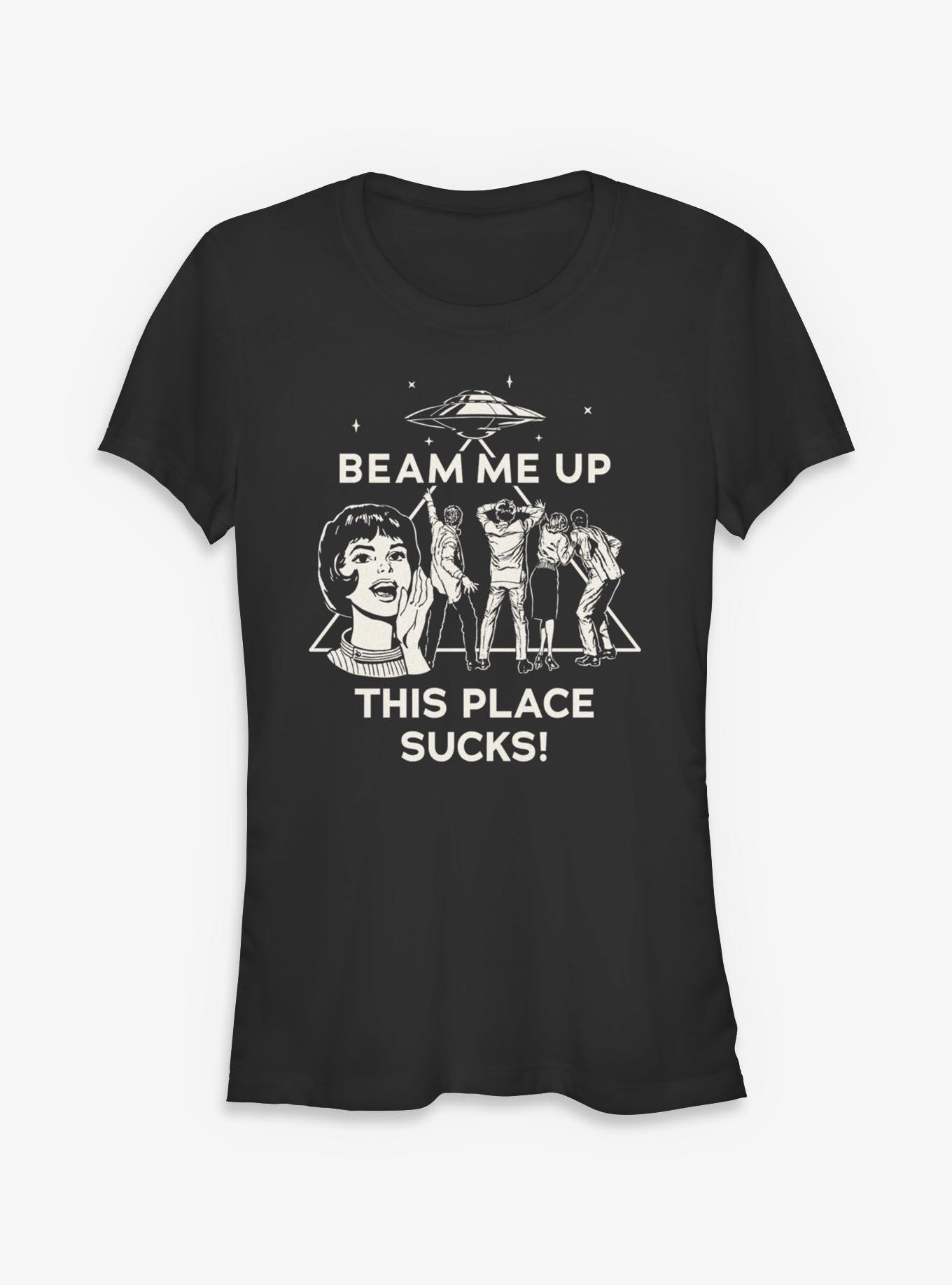 Stranger Things Beam Me Up Girls T-Shirt