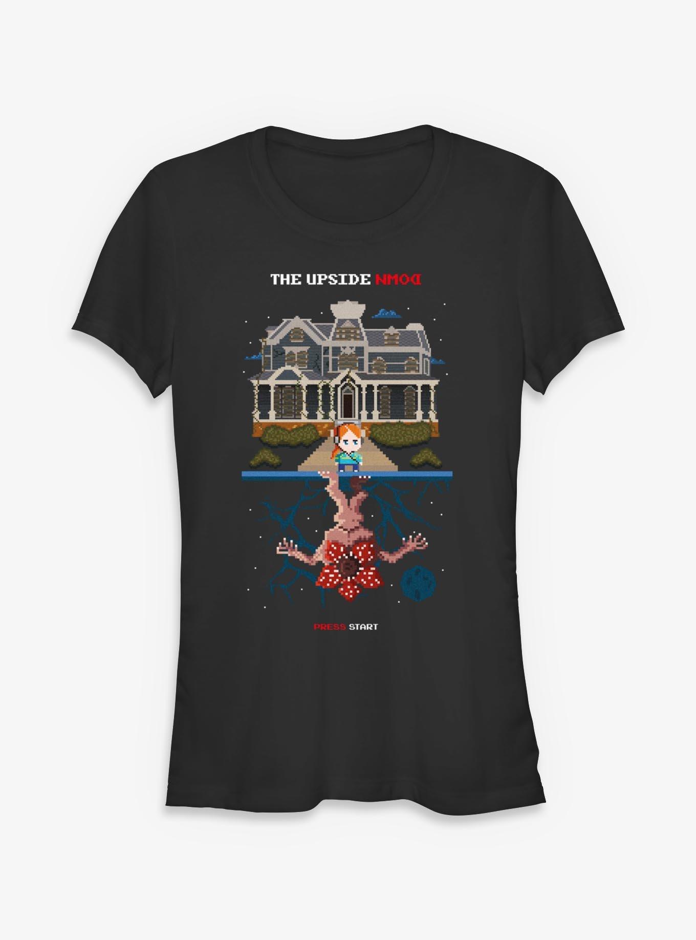 Stranger Things 8-Bit Max Vs Demogorgon Girls T-Shirt