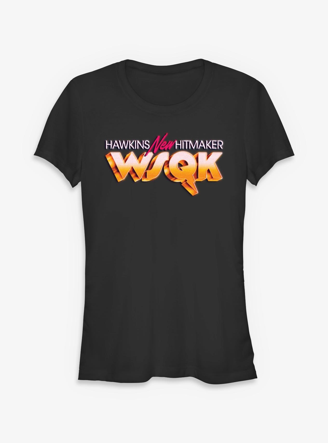 Stranger Things Hawkins New Hitmaker WSQK Girls T-Shirt