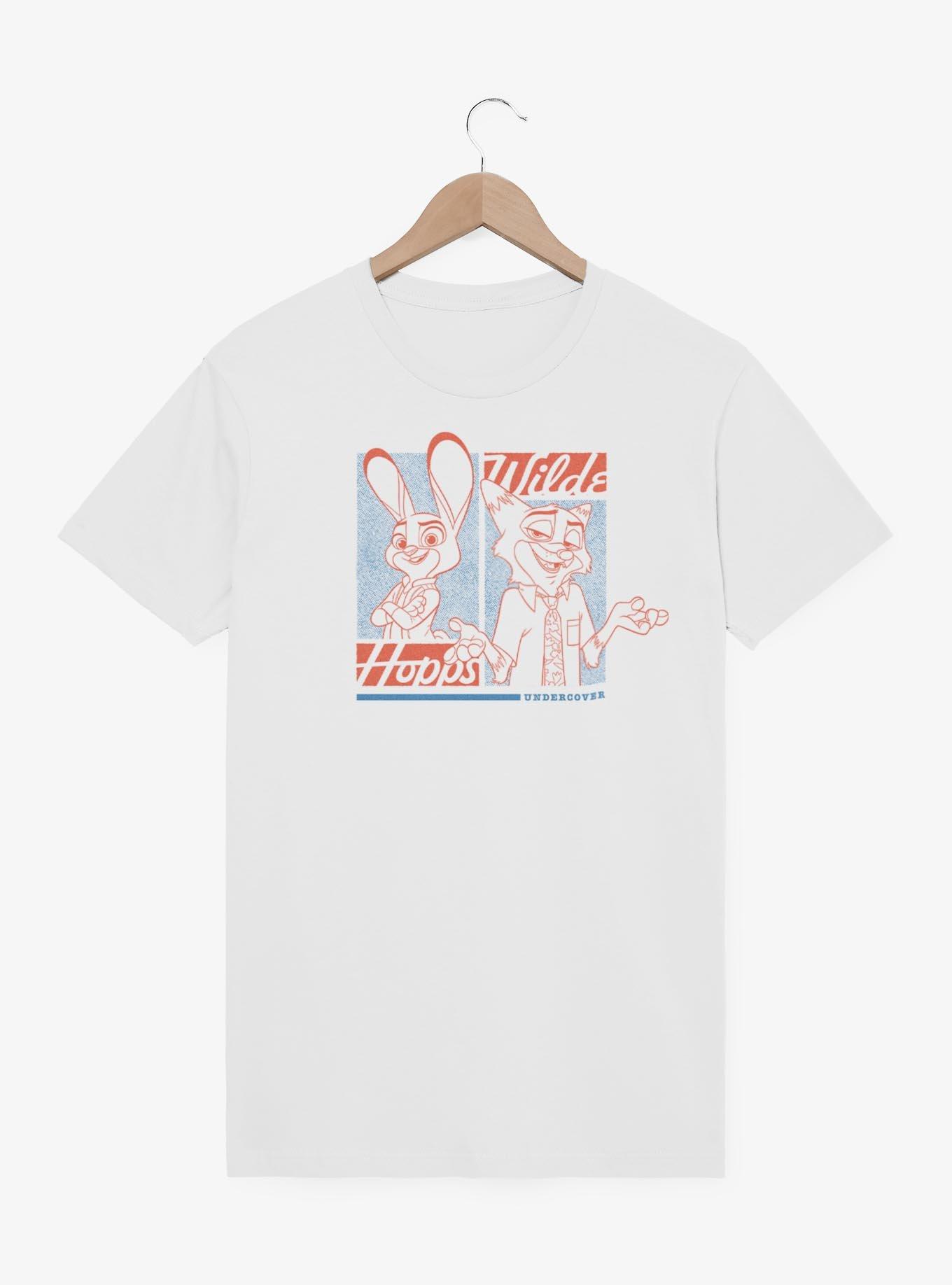Disney Zootopia 2 Hopps & Wilde Undercover T-Shirt, WHITE, hi-res view 1