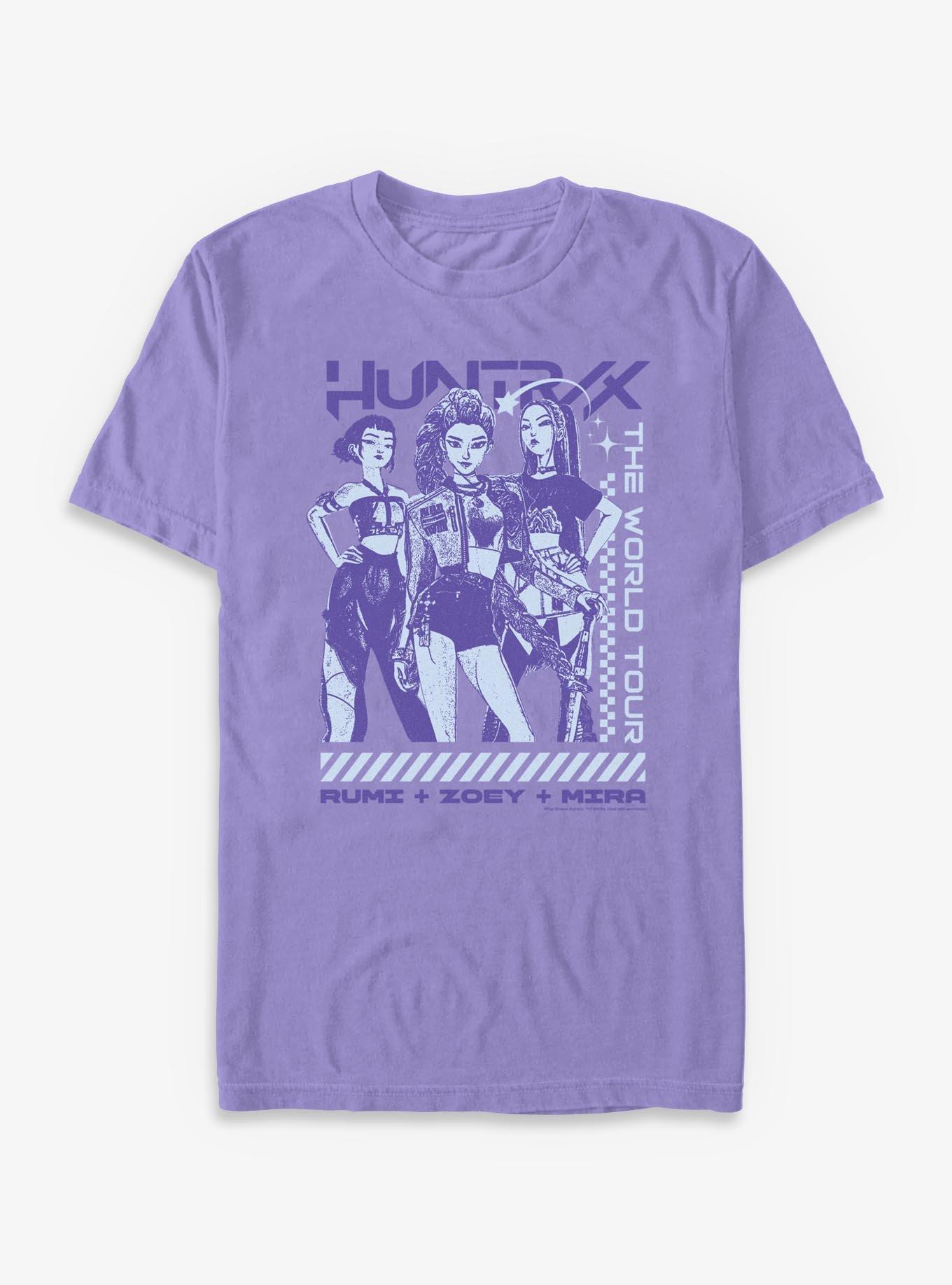 KPop Demon Hunters Huntrix The World Tour Garment Dye T-Shirt, , hi-res