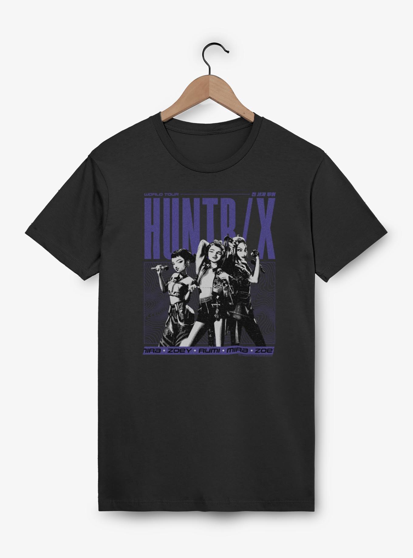 T-shirt Demon Hunters Huntrix Logo - Merch Kpop Unisexe Streetwear En Coton 100% - Col Rond Manches Courtes - 4