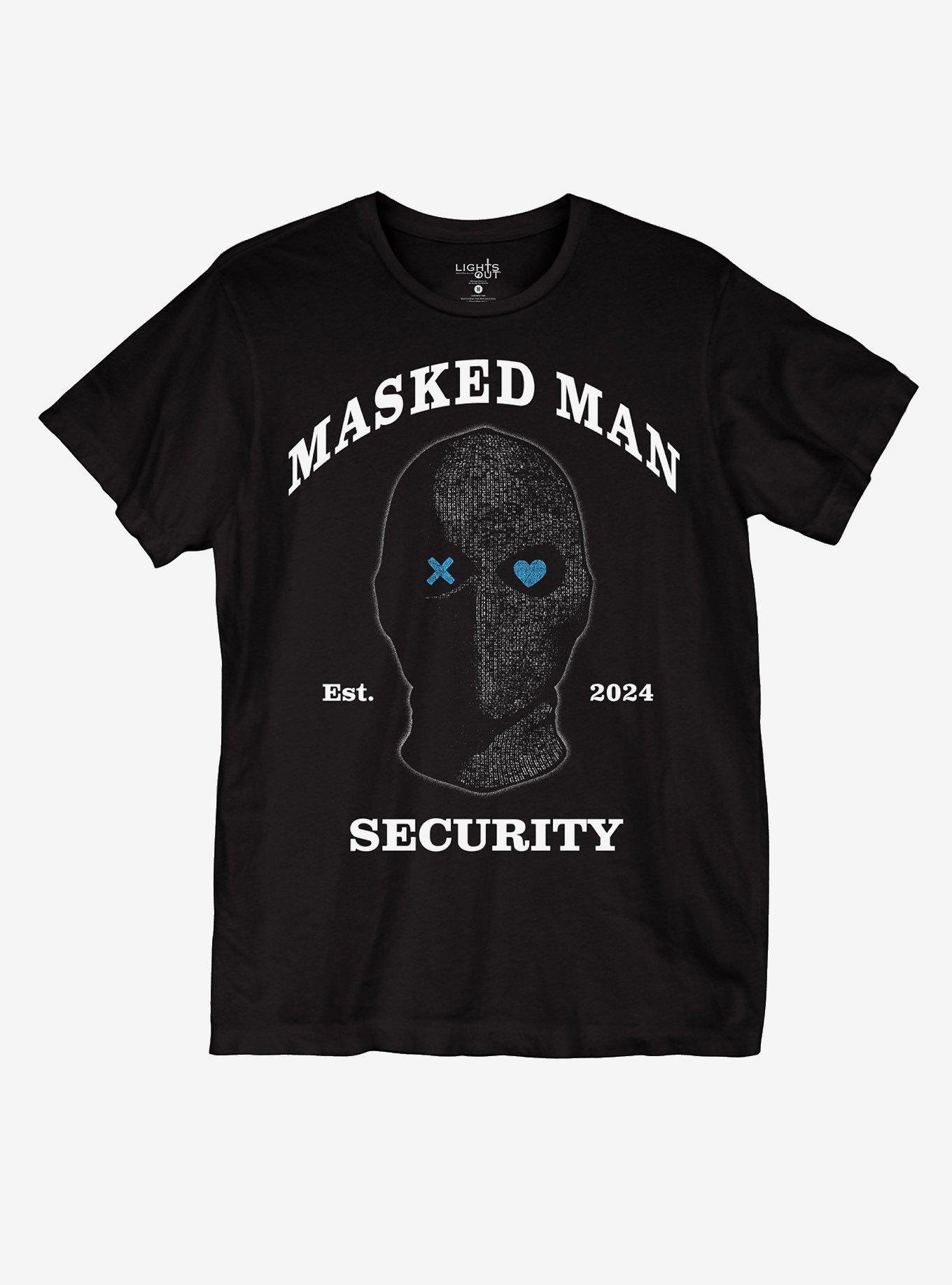 Lights Out Masked Man Security T-Shirt | Hot Topic