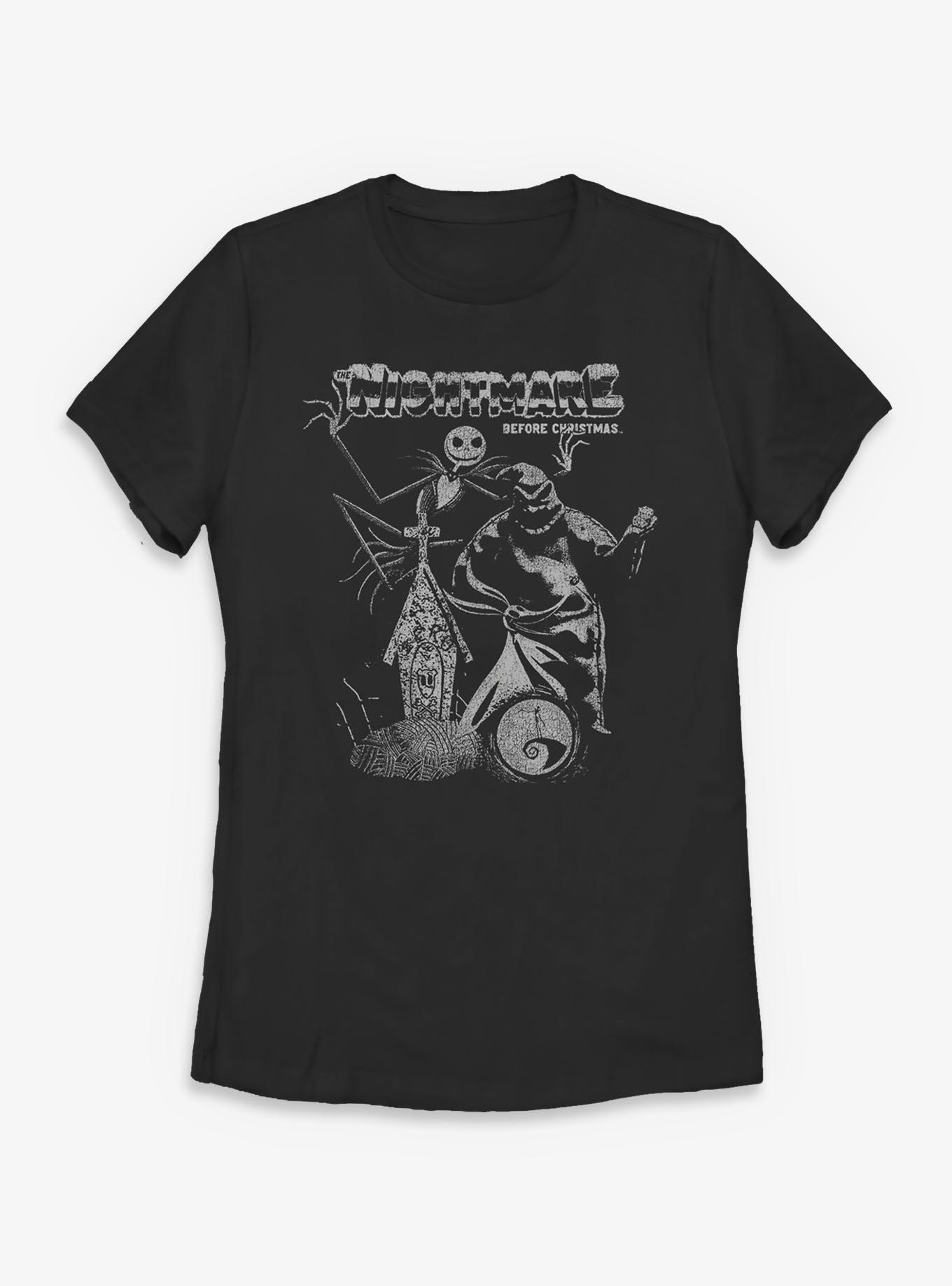 Disney The Nightmare Before Christmas Vintage Poster Womens T-Shirt, , hi-res